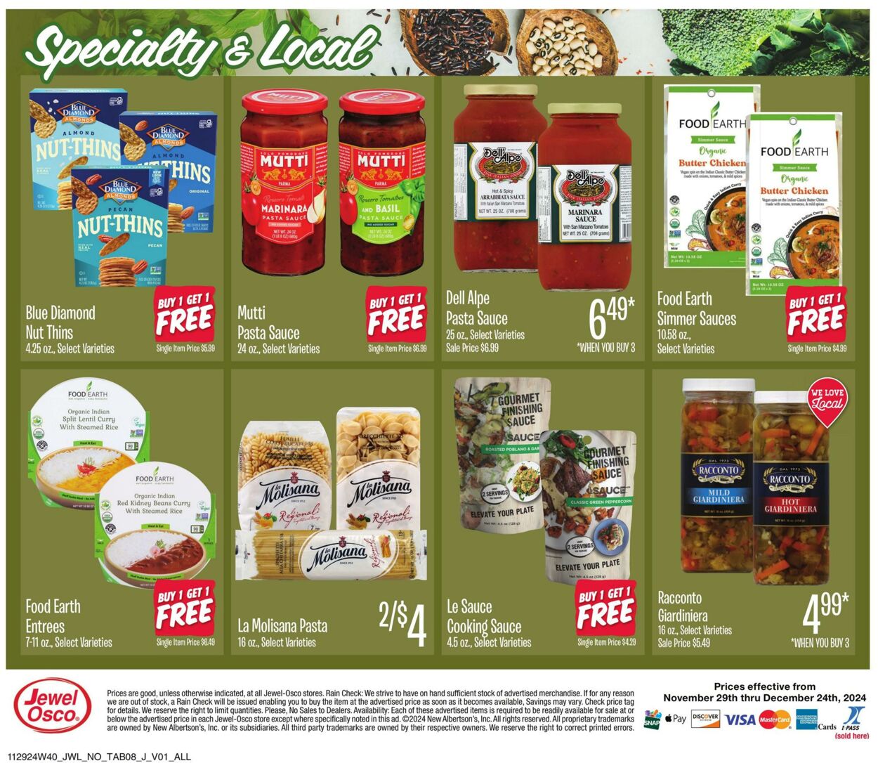 Weekly ad Jewel Osco 11/29/2024 - 12/24/2024