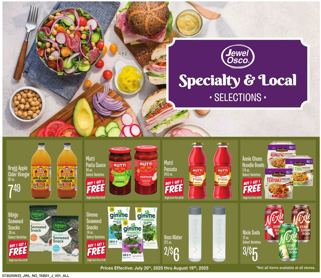 Weekly ad Jewel Osco 07/30/2025 - 08/19/2025