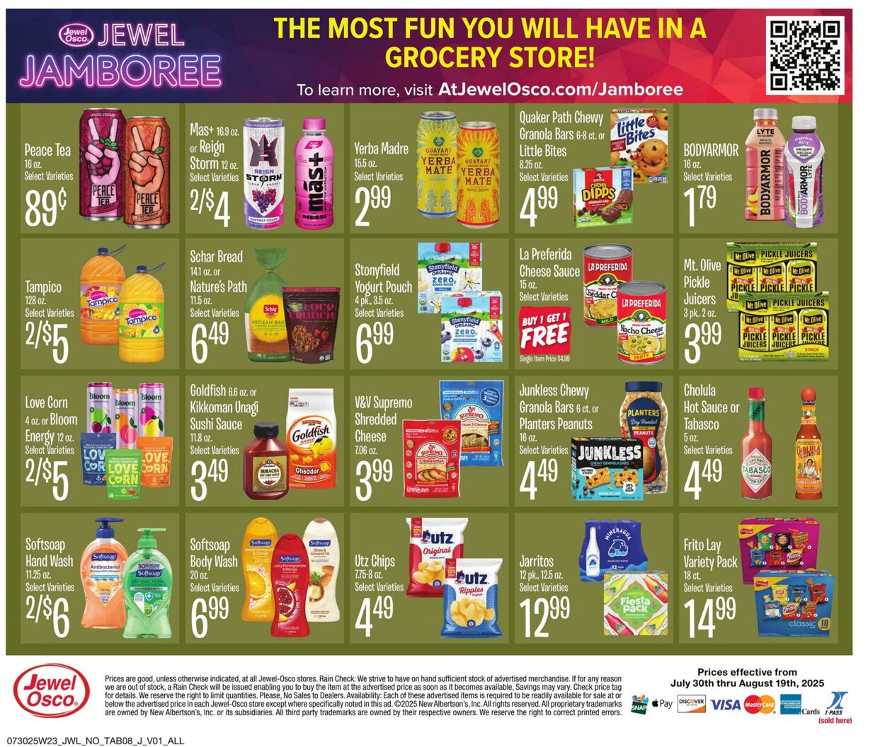 Weekly ad Jewel Osco 07/30/2025 - 08/19/2025