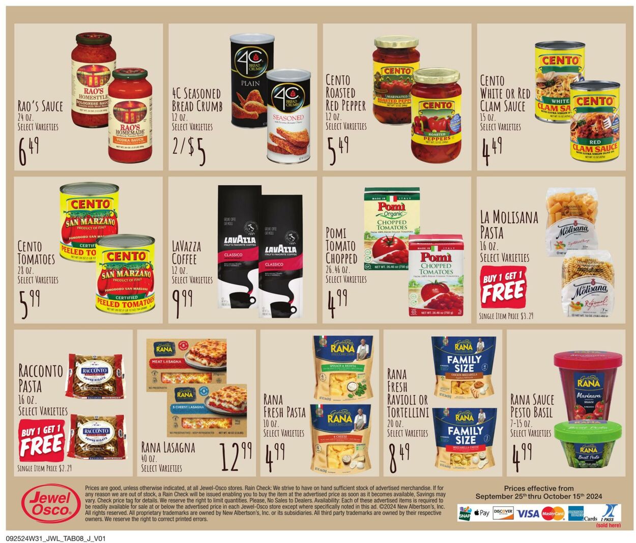 Weekly ad Jewel Osco 09/25/2024 - 10/15/2024