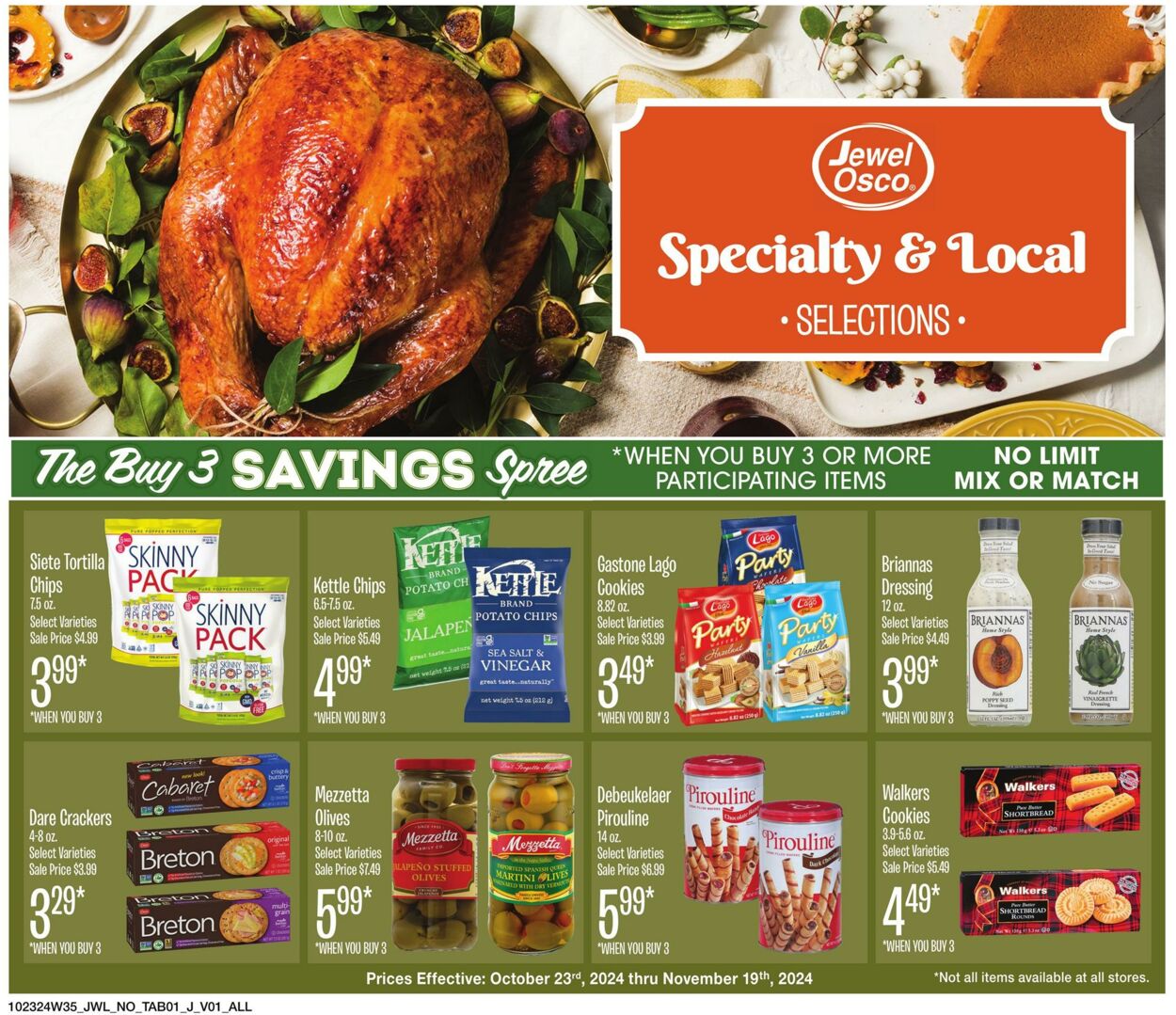 Weekly ad Jewel Osco 10/23/2024 - 11/19/2024