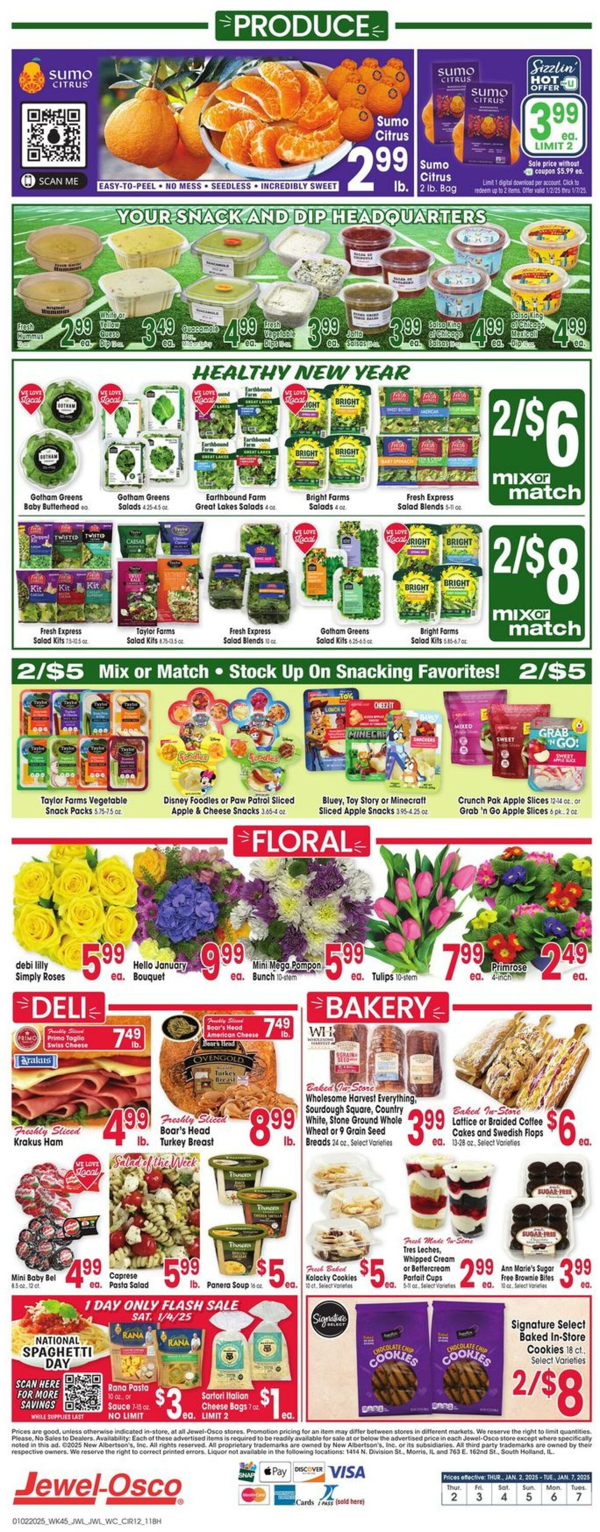 Weekly ad Jewel Osco 01/02/2025 - 01/07/2025