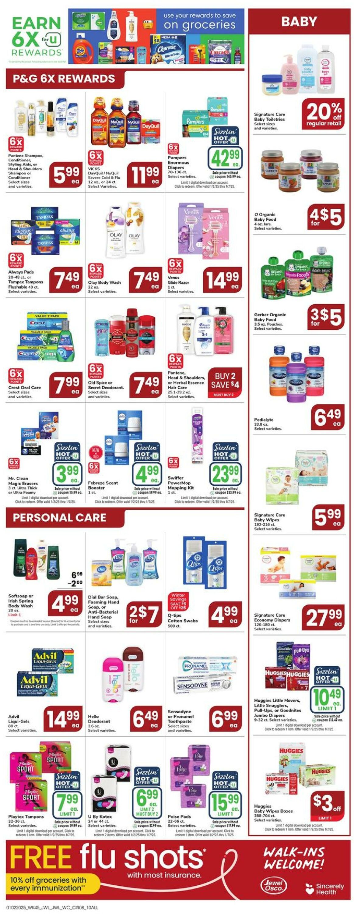 Weekly ad Jewel Osco 01/02/2025 - 01/07/2025