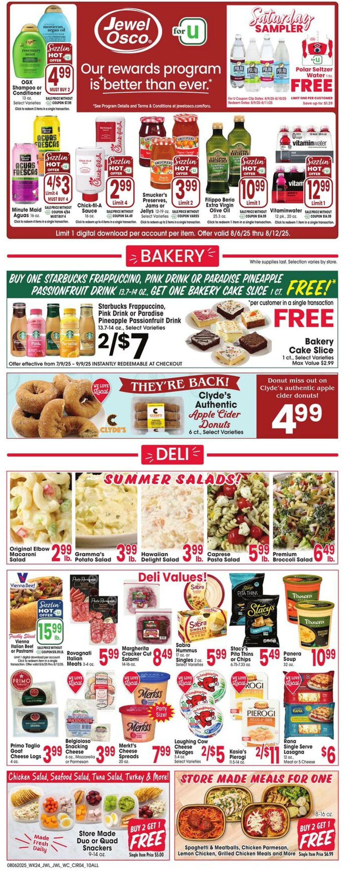 Weekly ad Jewel Osco 08/06/2025 - 08/12/2025