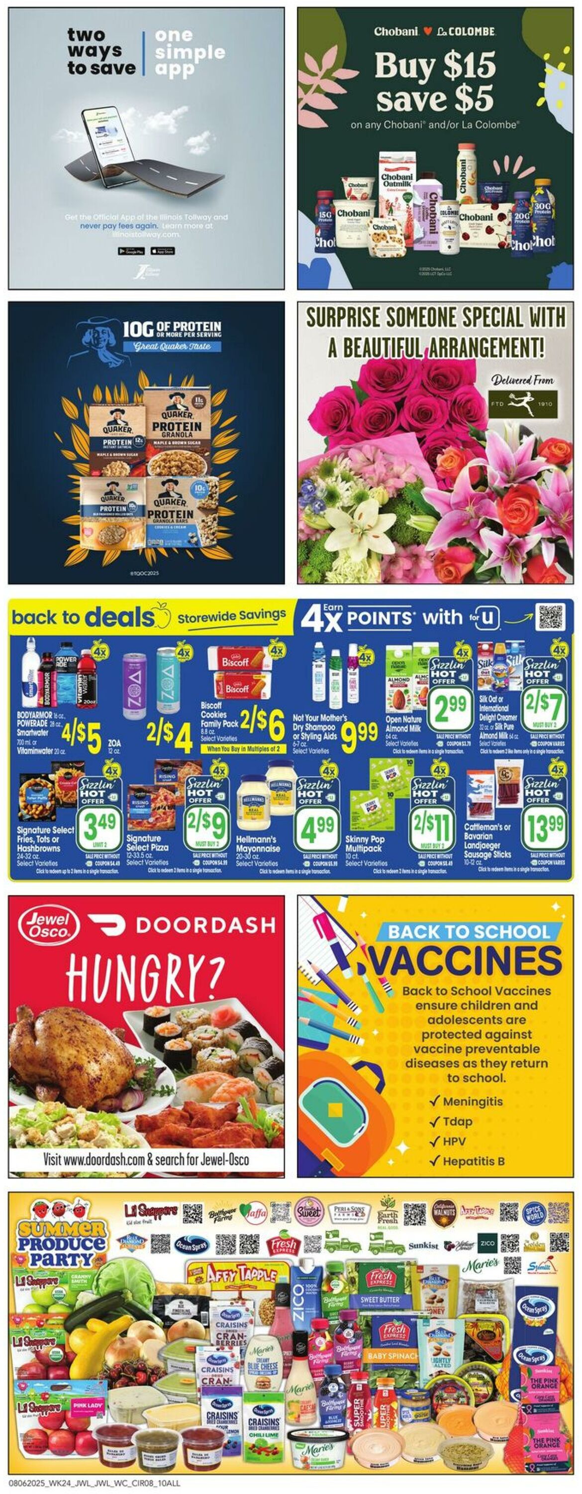 Weekly ad Jewel Osco 08/06/2025 - 08/12/2025