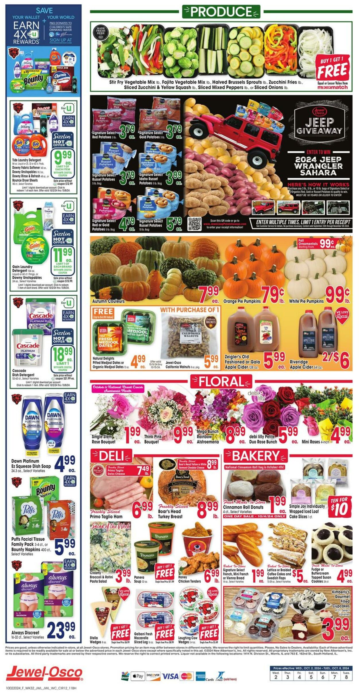 Weekly ad Jewel Osco 10/02/2024 - 10/08/2024