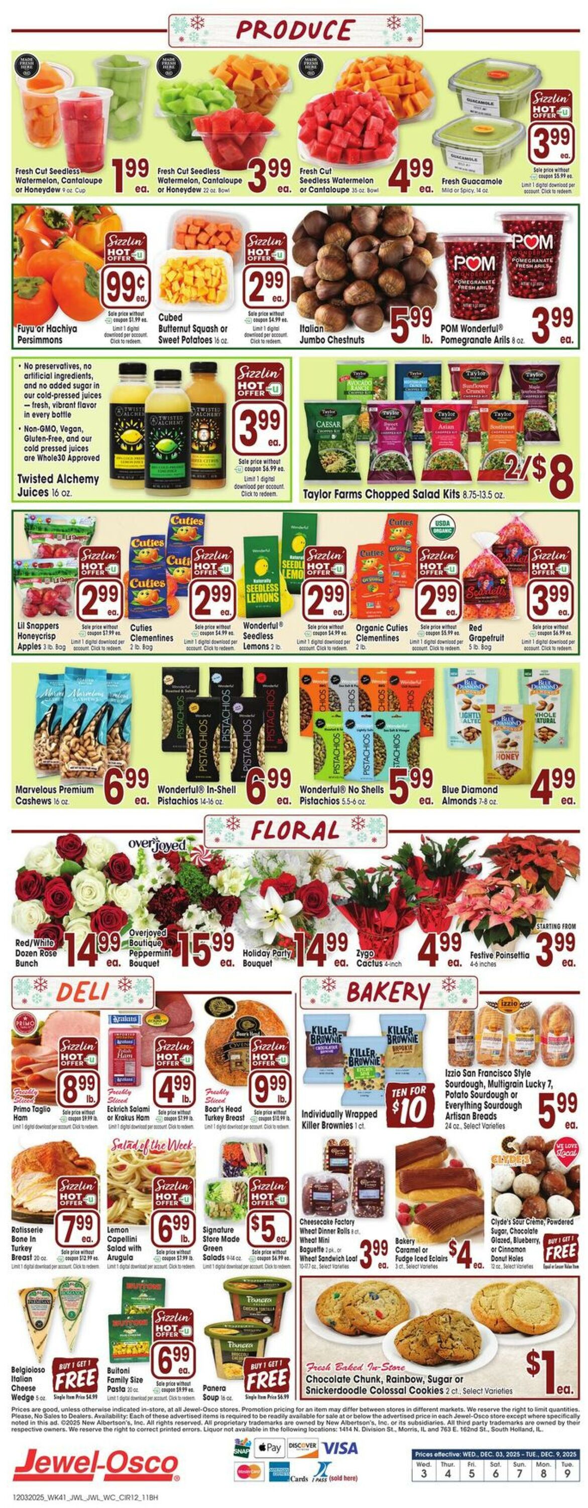 Weekly ad Jewel Osco 12/03/2025 - 12/09/2025