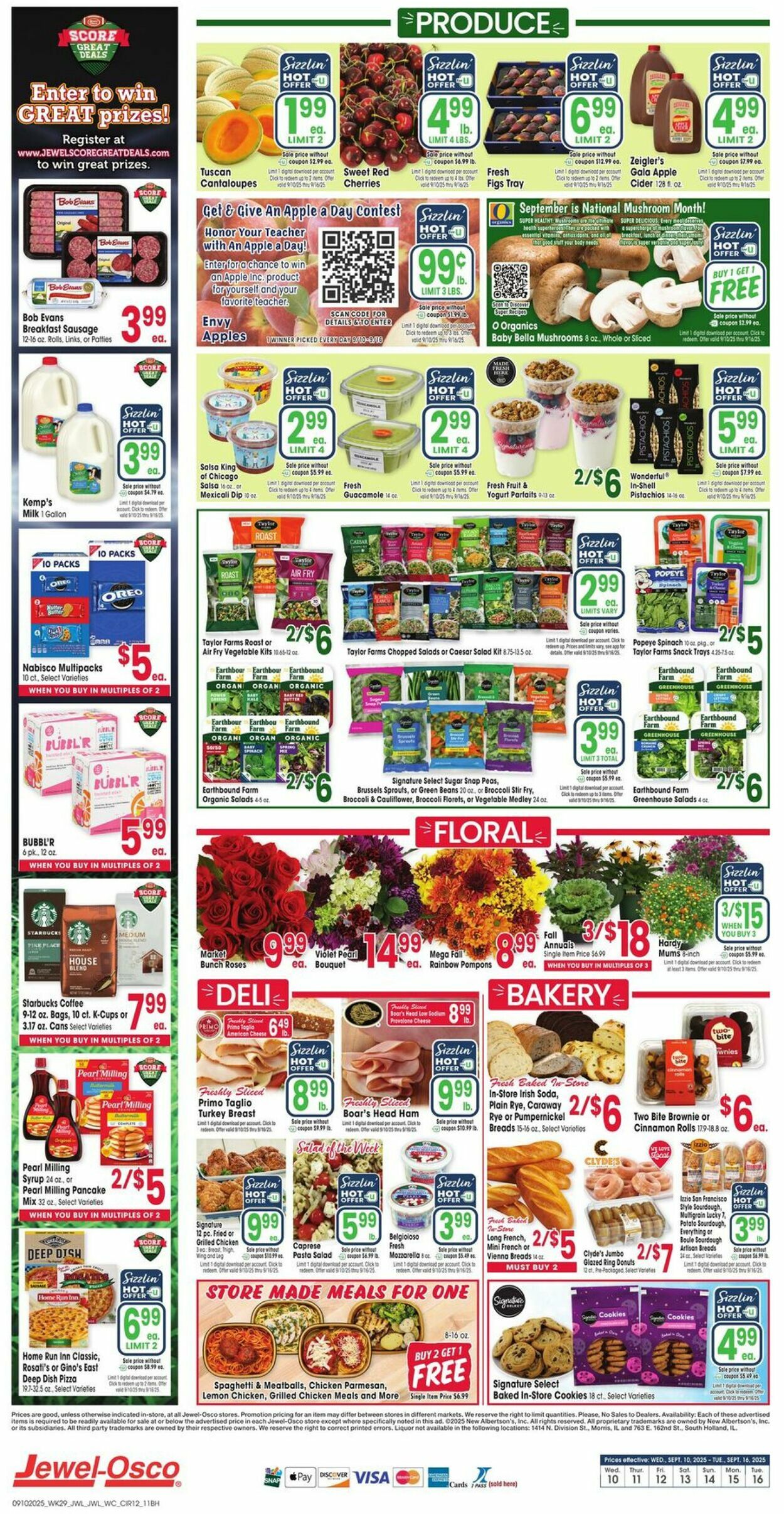 Weekly ad Jewel Osco 09/10/2025 - 09/16/2025