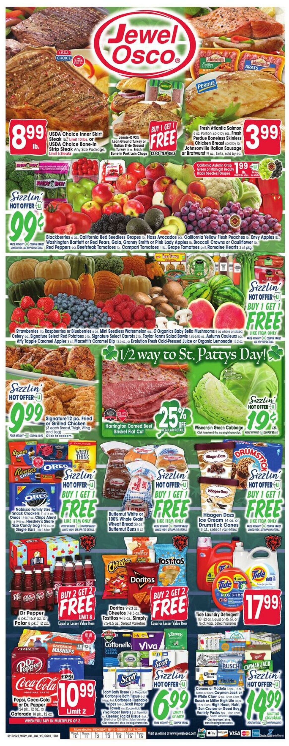 Weekly ad Jewel Osco 09/10/2025 - 09/16/2025