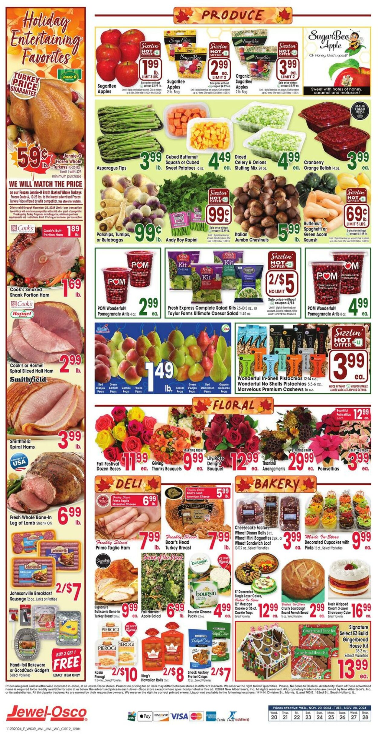 Weekly ad Jewel Osco 11/20/2024 - 11/26/2024