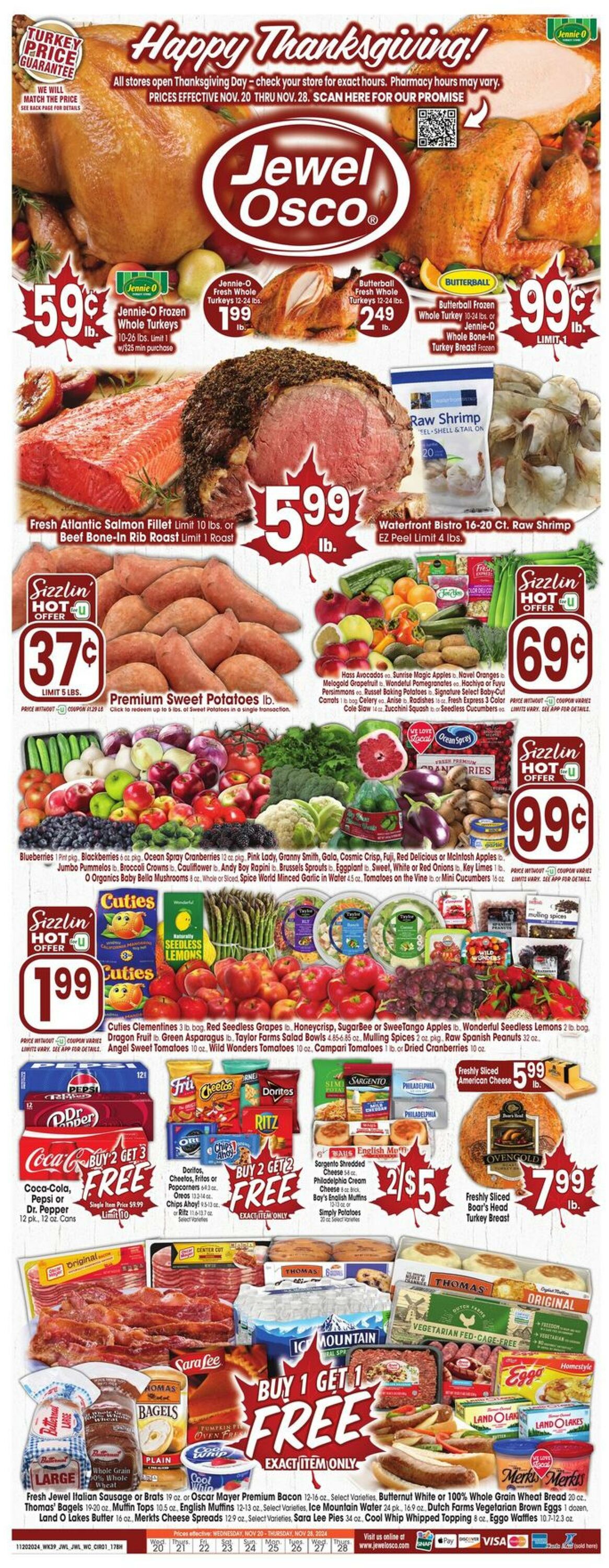 Weekly ad Jewel Osco 11/20/2024 - 11/26/2024