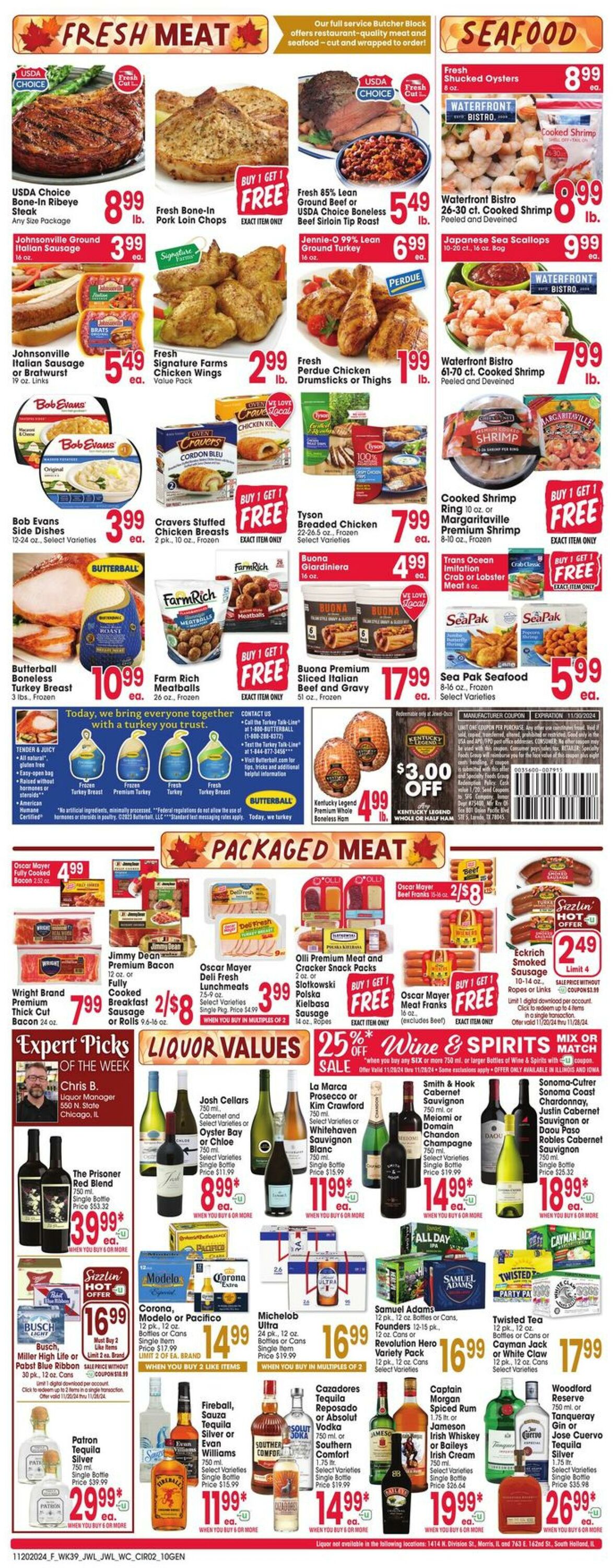 Weekly ad Jewel Osco 11/20/2024 - 11/26/2024