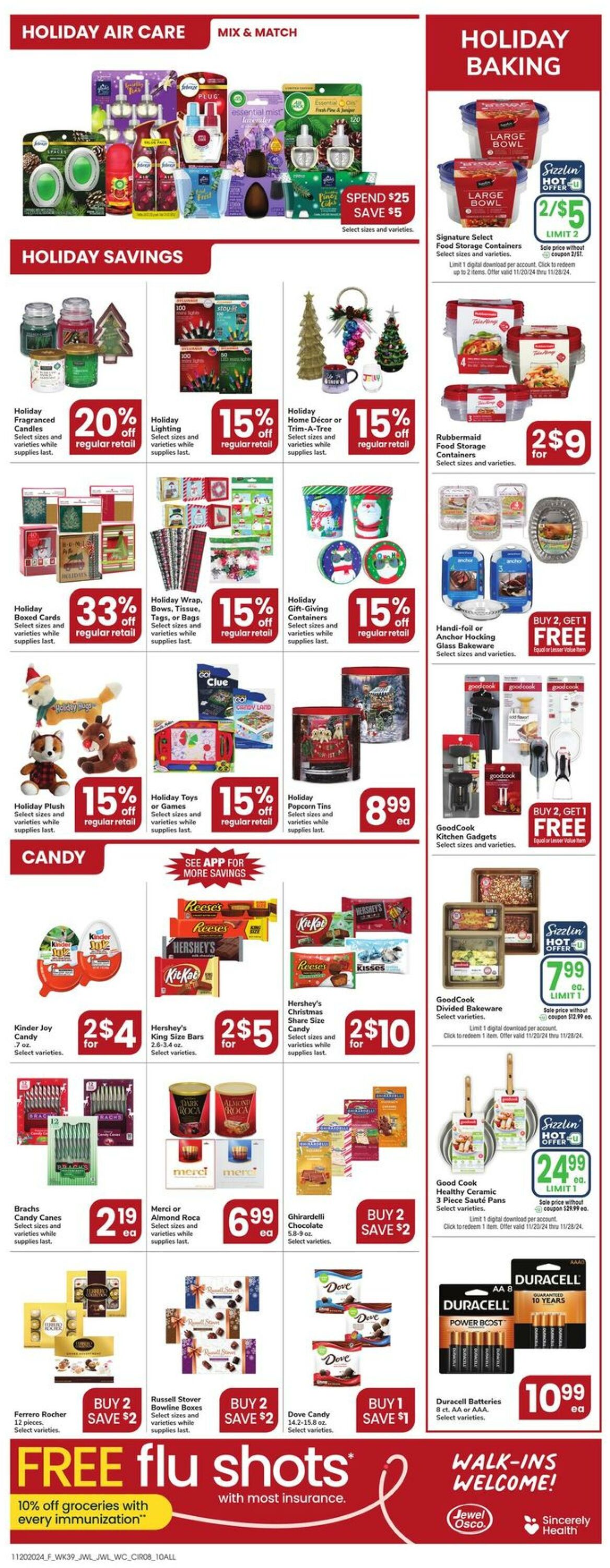 Weekly ad Jewel Osco 11/20/2024 - 11/26/2024