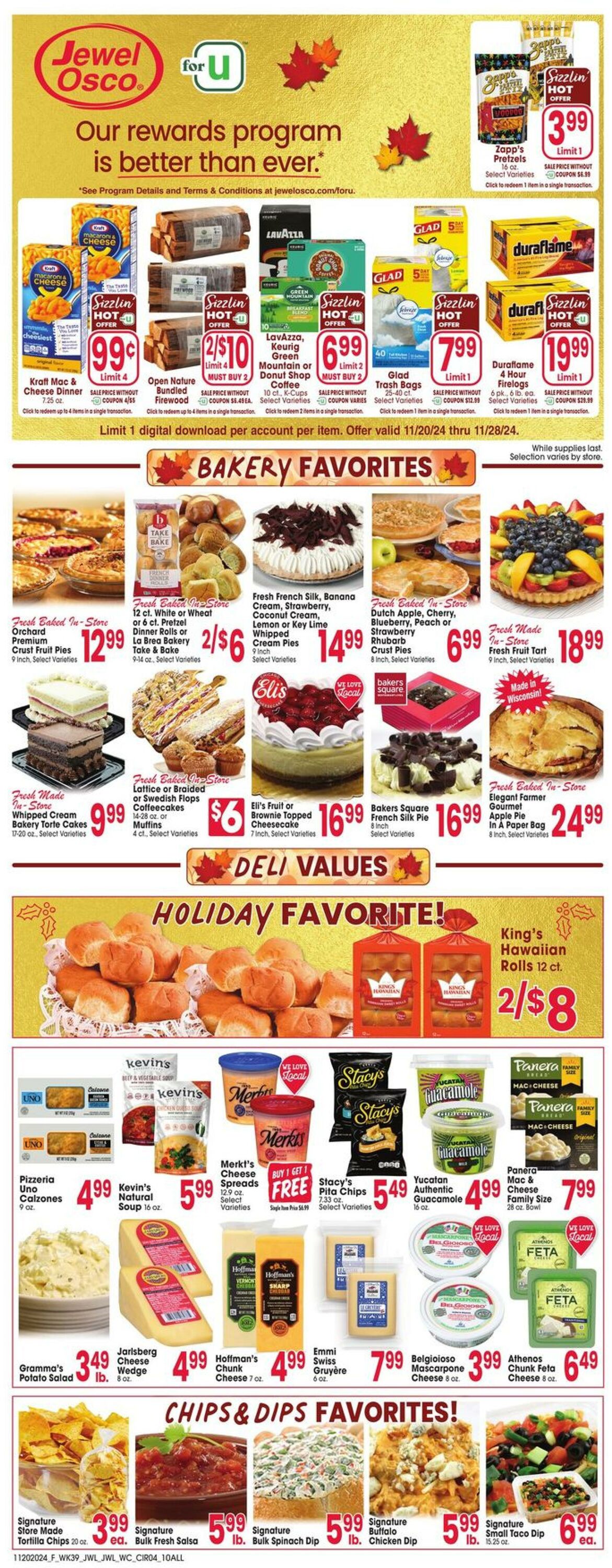 Weekly ad Jewel Osco 11/20/2024 - 11/26/2024