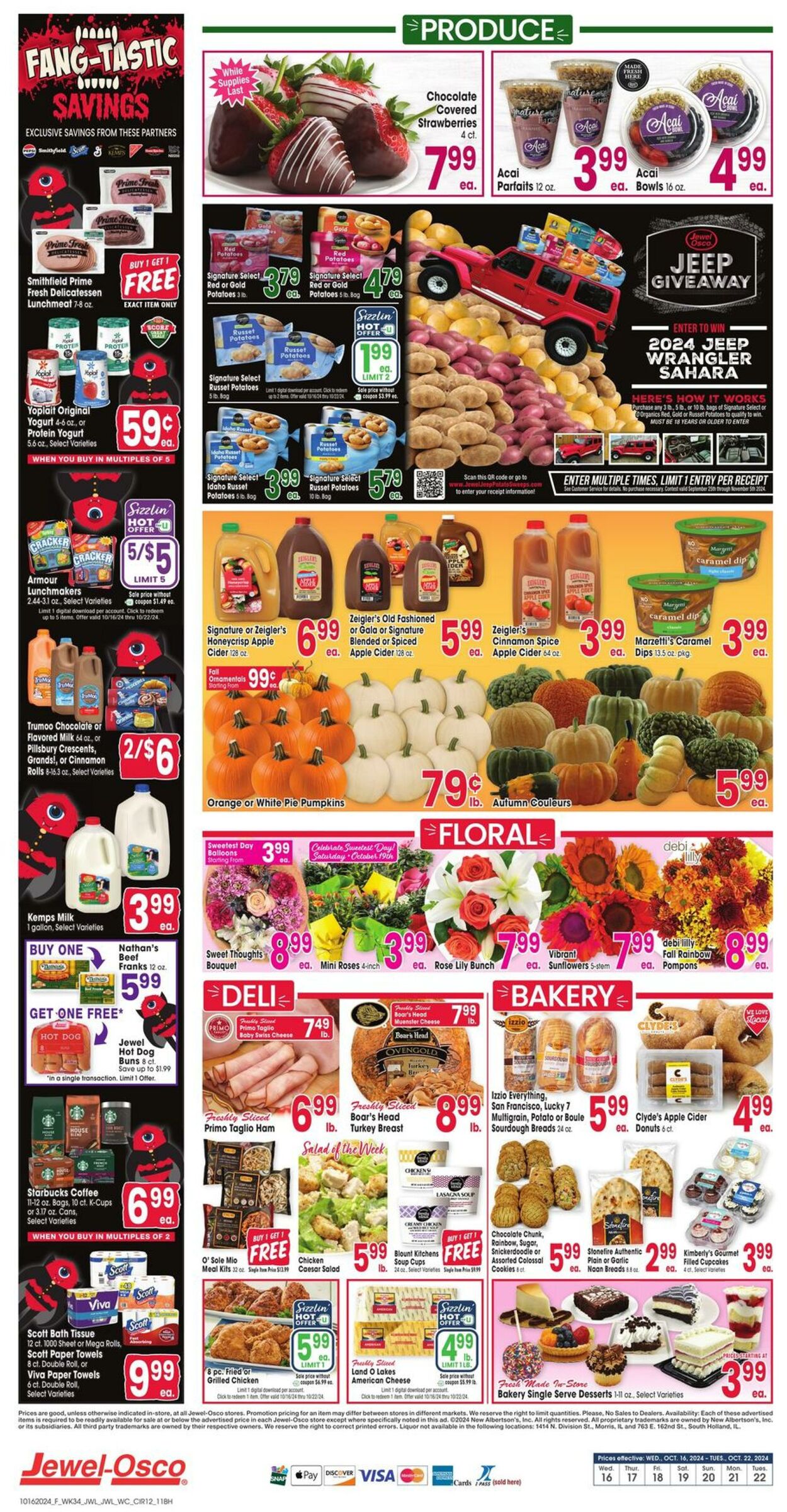 Weekly ad Jewel Osco 10/16/2024 - 10/22/2024