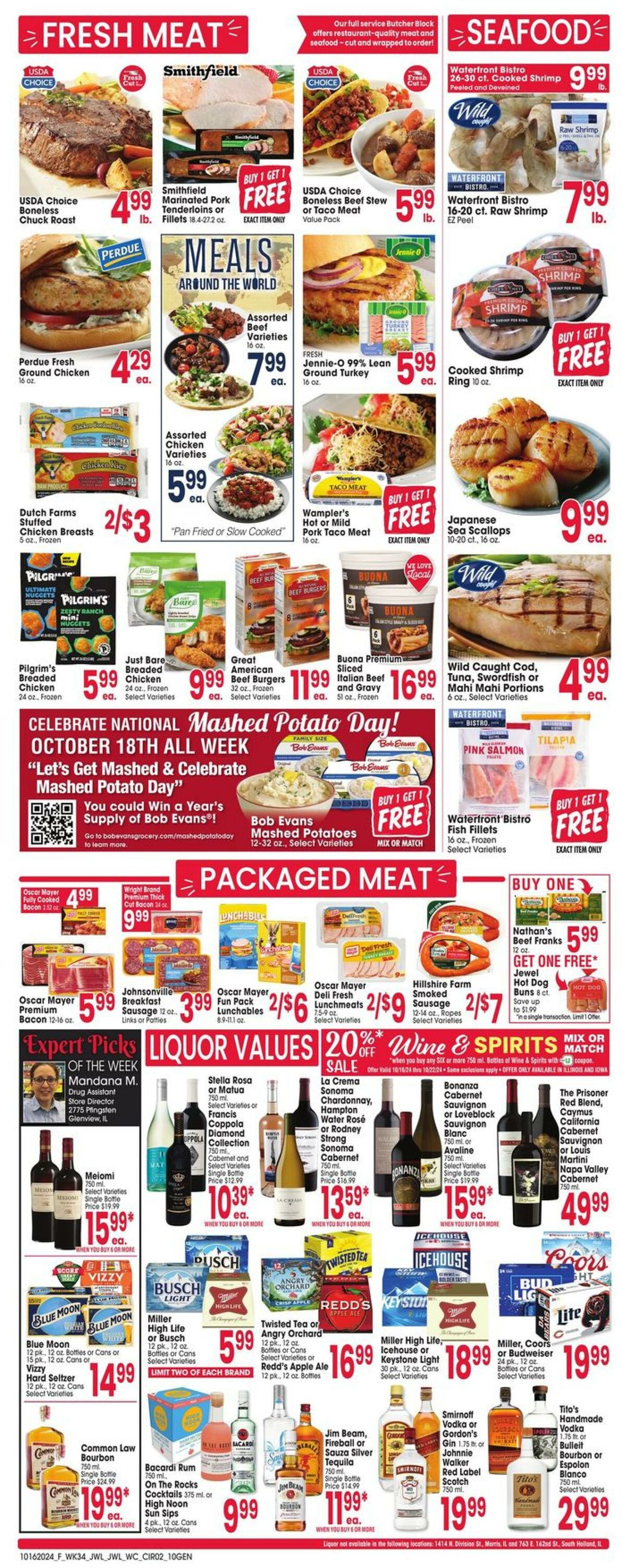 Weekly ad Jewel Osco 10/16/2024 - 10/22/2024