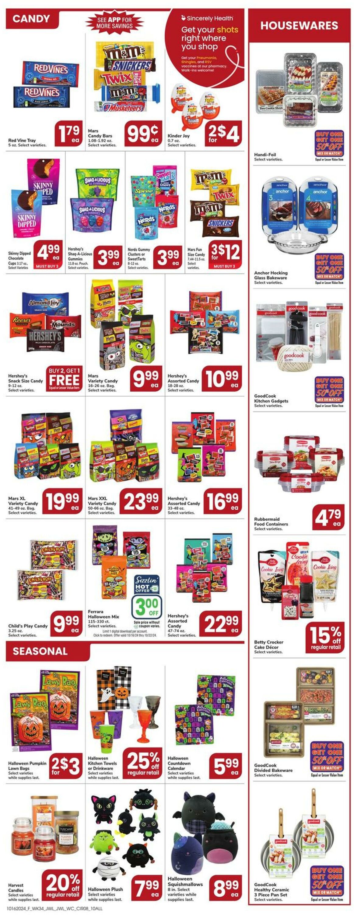 Weekly ad Jewel Osco 10/16/2024 - 10/22/2024