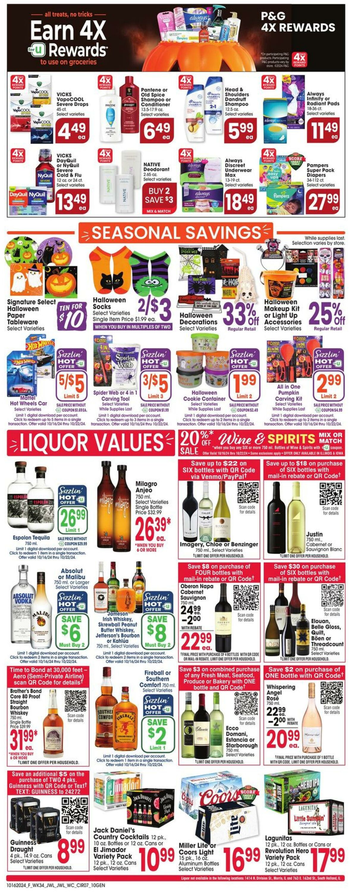 Weekly ad Jewel Osco 10/16/2024 - 10/22/2024