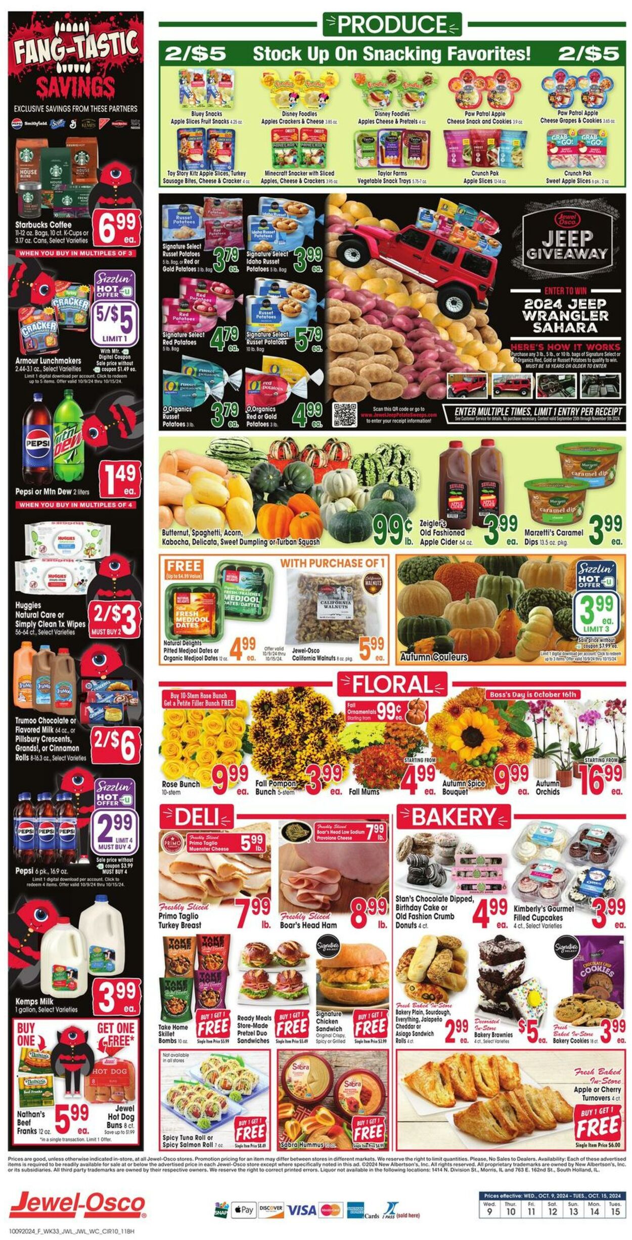 Weekly ad Jewel Osco 10/09/2024 - 10/15/2024