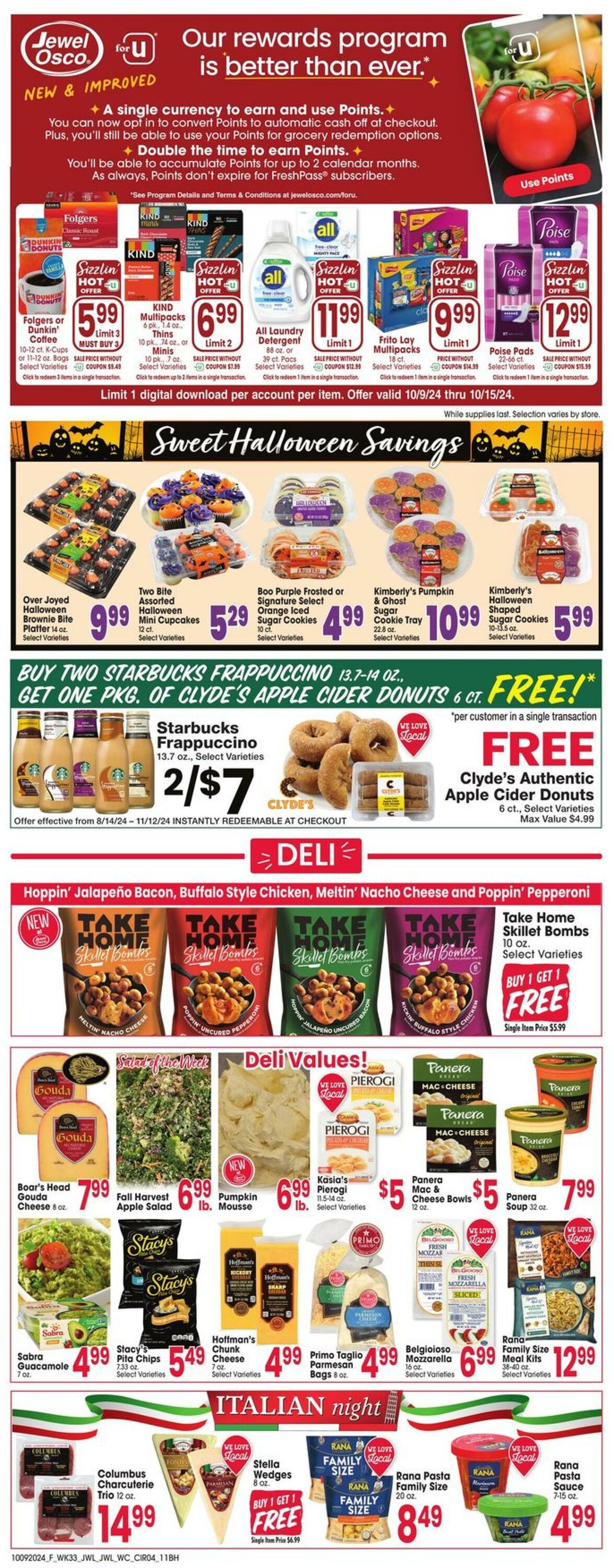 Weekly ad Jewel Osco 10/09/2024 - 10/15/2024