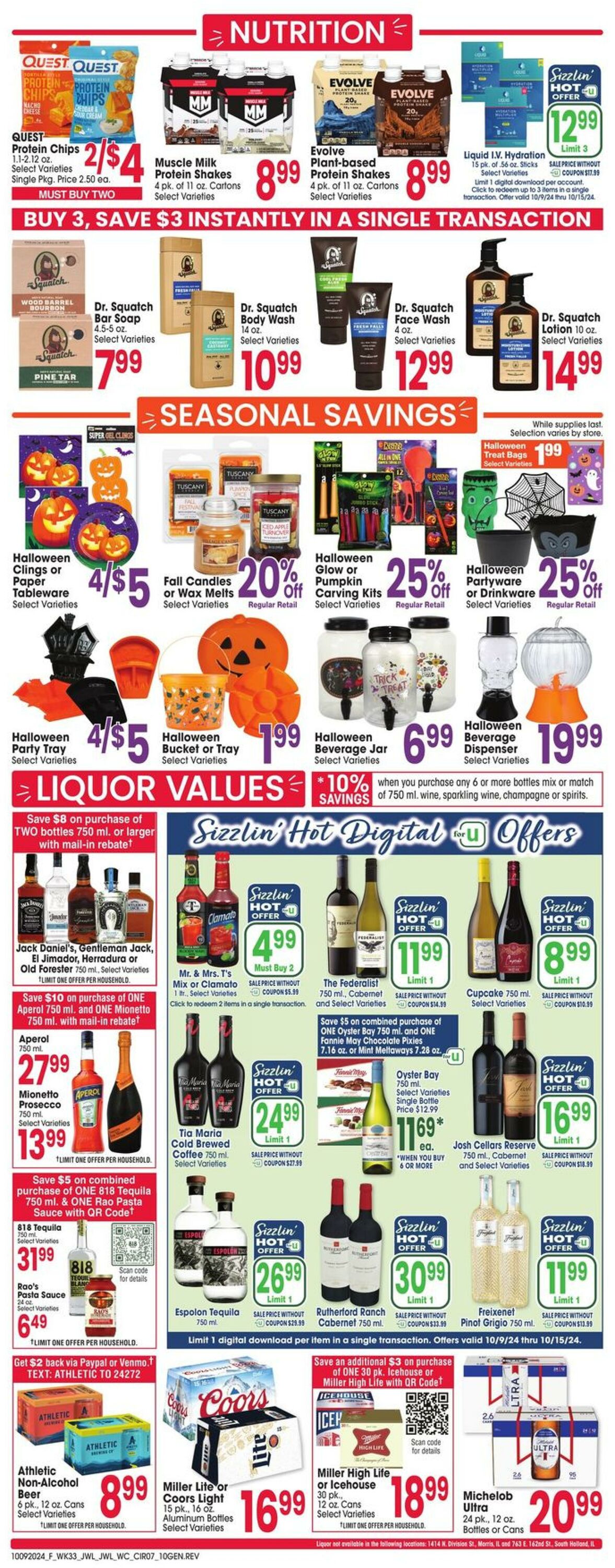 Weekly ad Jewel Osco 10/09/2024 - 10/15/2024