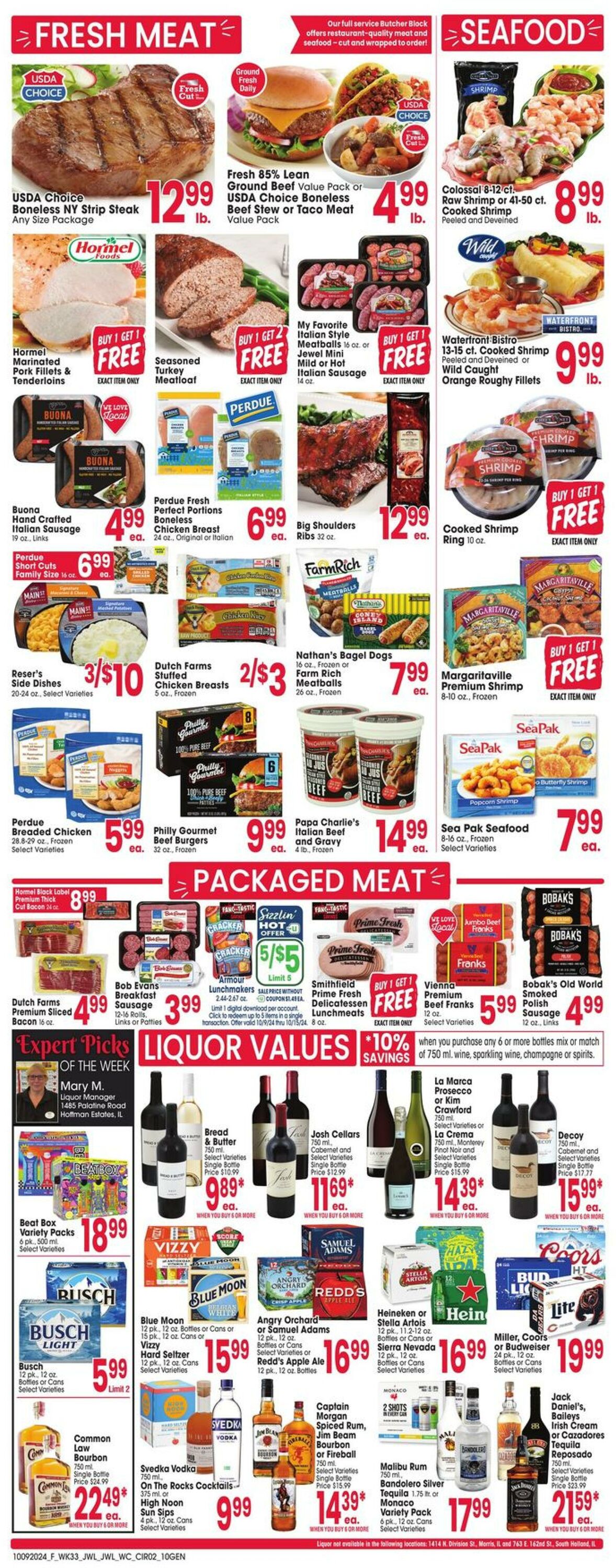 Weekly ad Jewel Osco 10/09/2024 - 10/15/2024