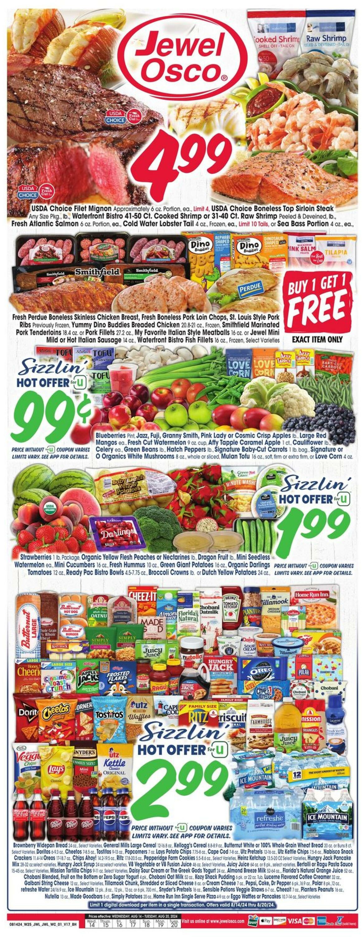 Weekly ad Jewel Osco 08/14/2024 - 08/20/2024