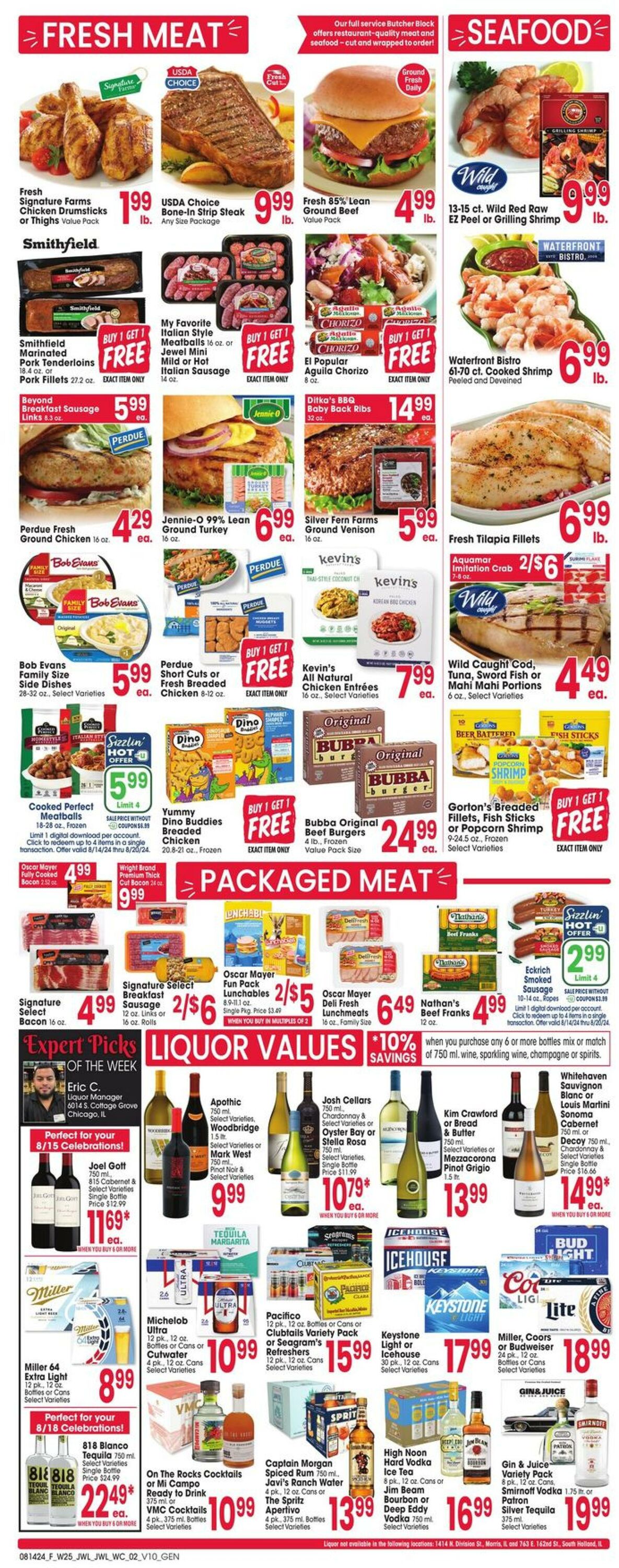 Weekly ad Jewel Osco 08/14/2024 - 08/20/2024