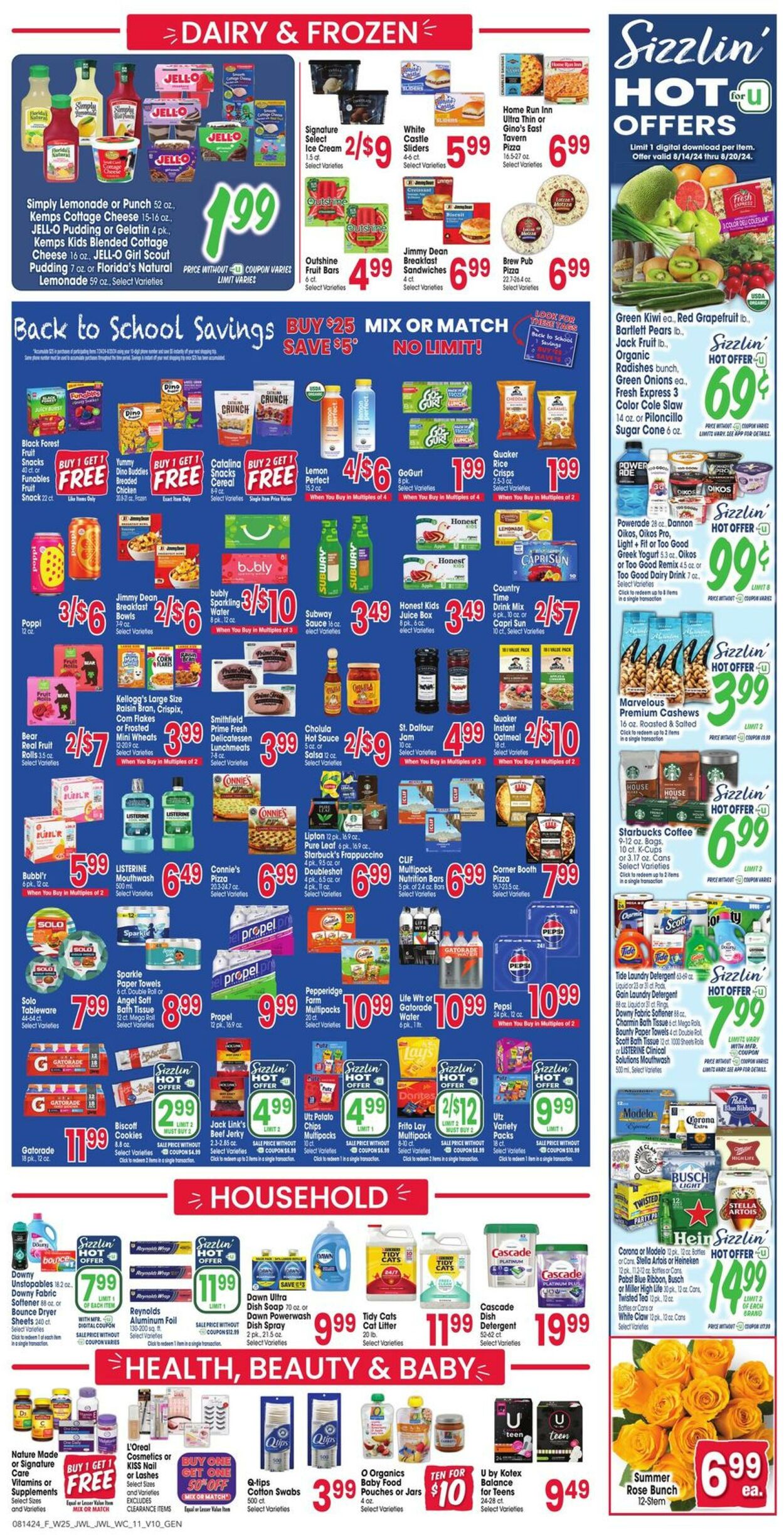 Weekly ad Jewel Osco 08/14/2024 - 08/20/2024