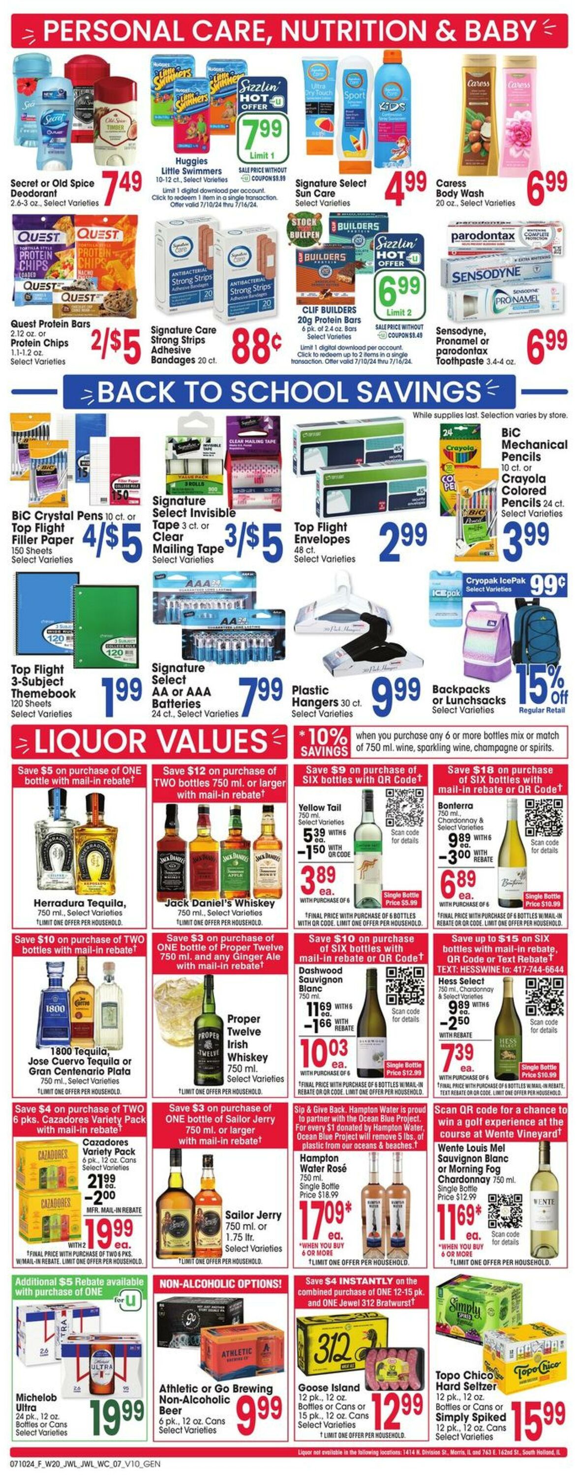 Weekly ad Jewel Osco 07/10/2024 - 07/16/2024