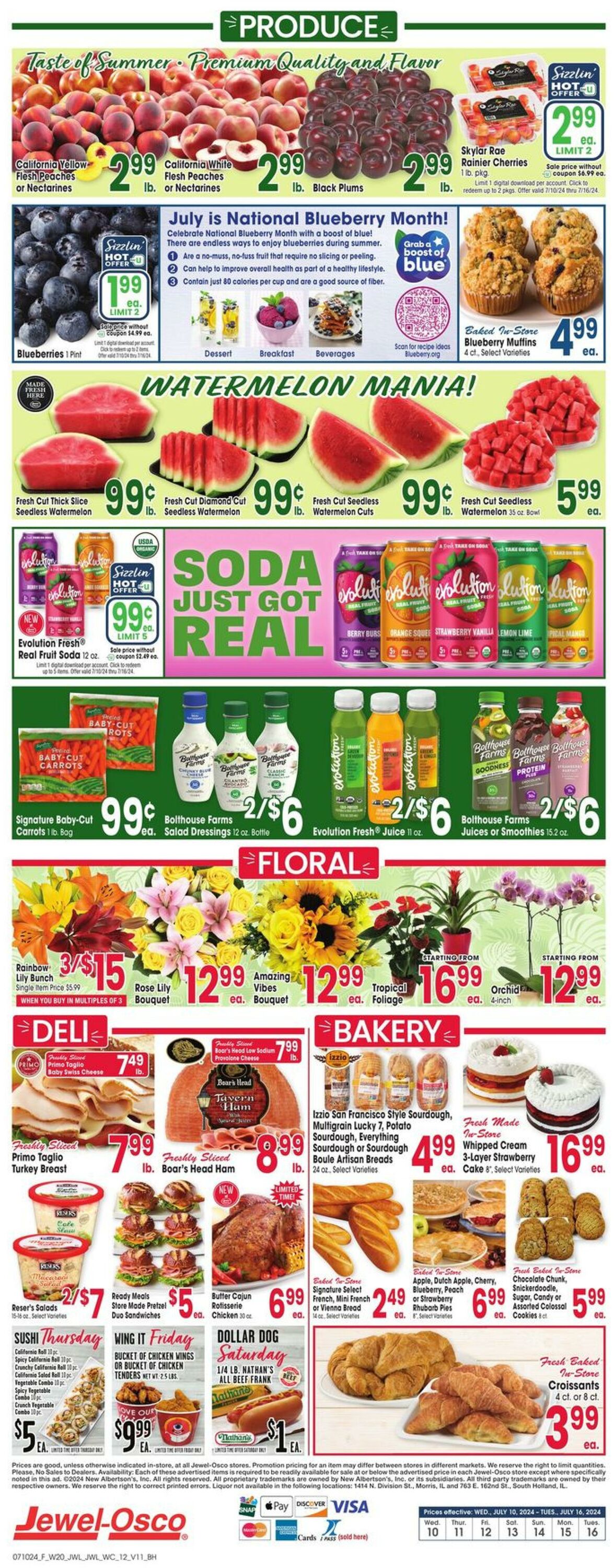 Weekly ad Jewel Osco 07/10/2024 - 07/16/2024