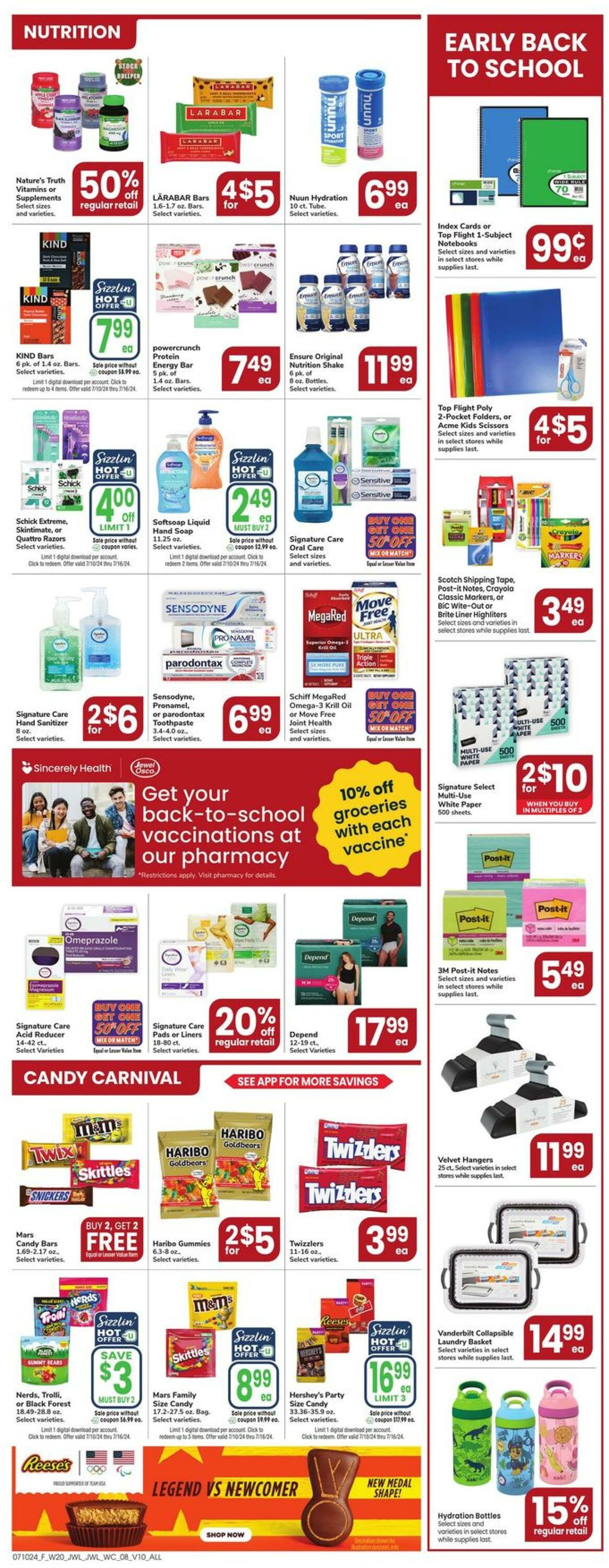 Weekly ad Jewel Osco 07/10/2024 - 07/16/2024