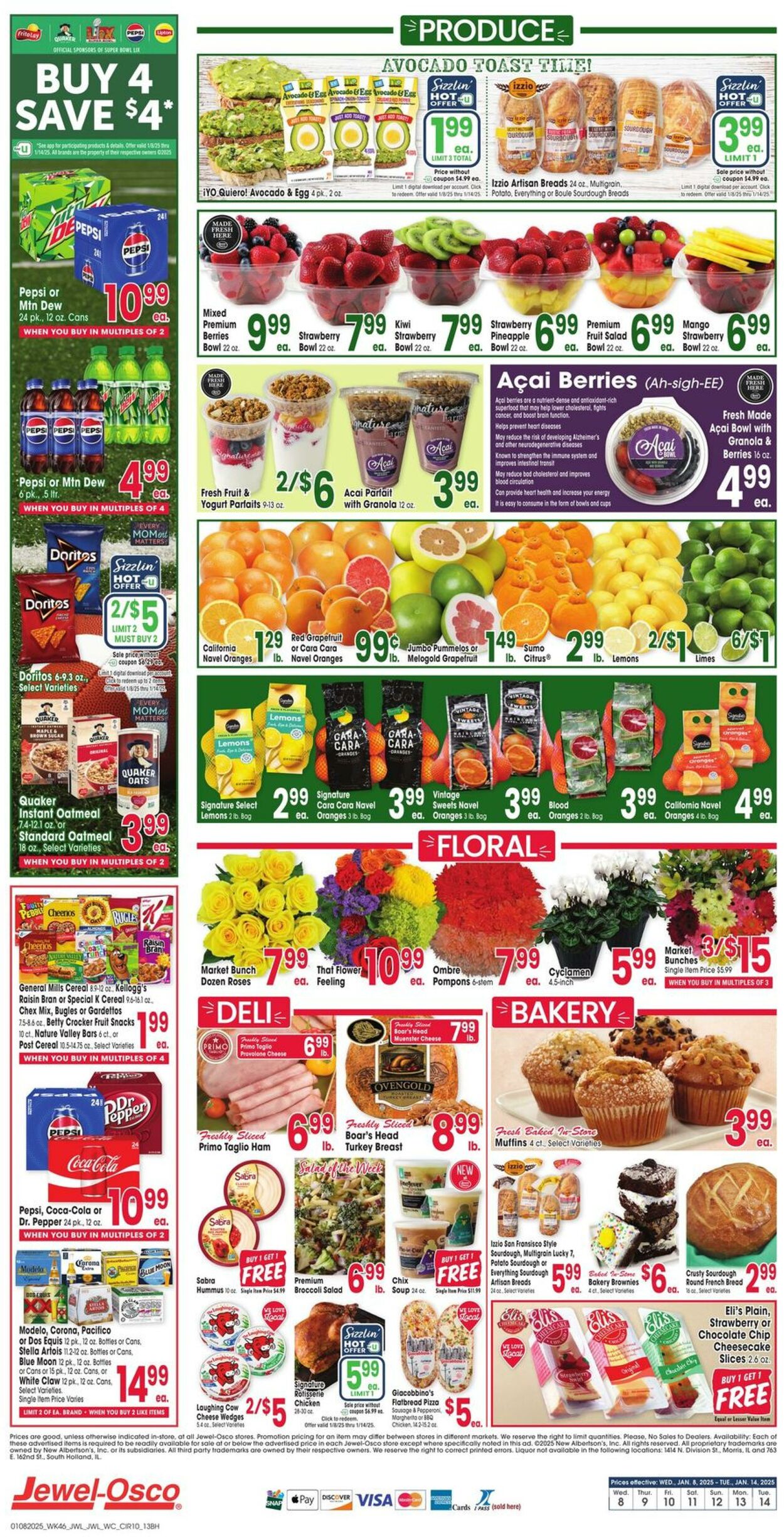 Weekly ad Jewel Osco 01/08/2025 - 01/14/2025