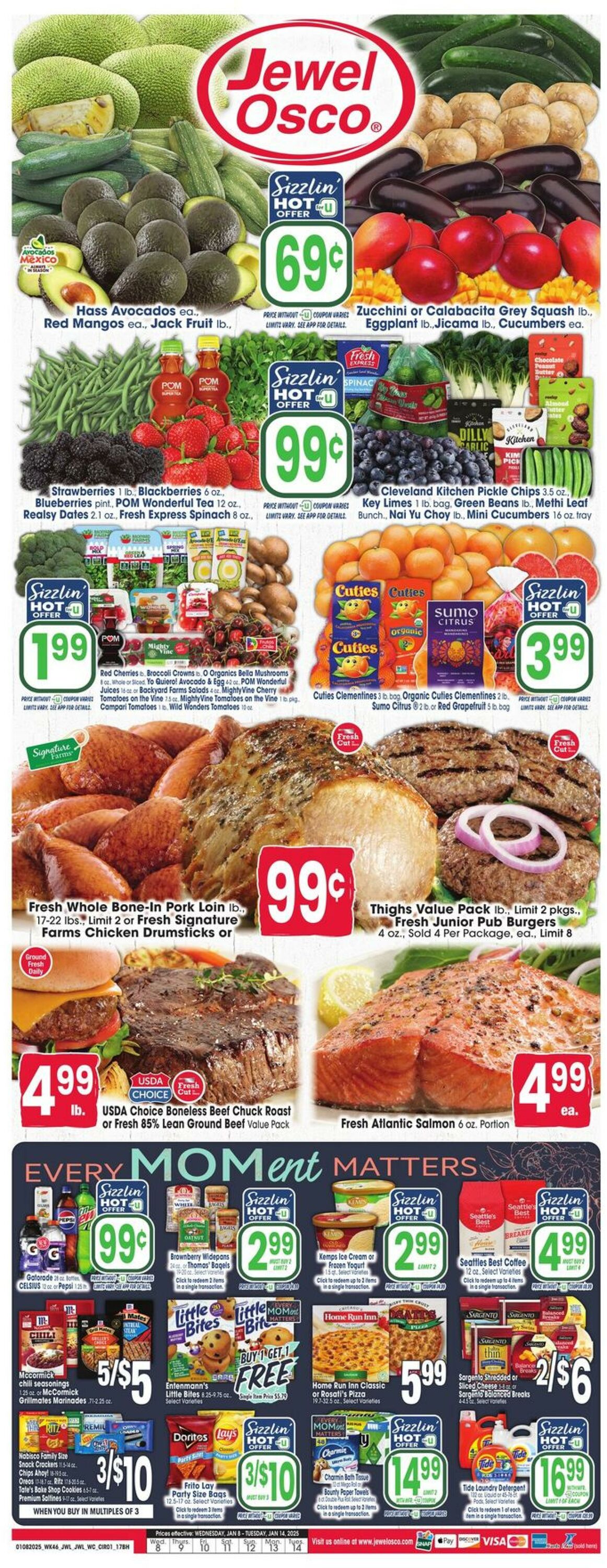 Weekly ad Jewel Osco 01/08/2025 - 01/14/2025