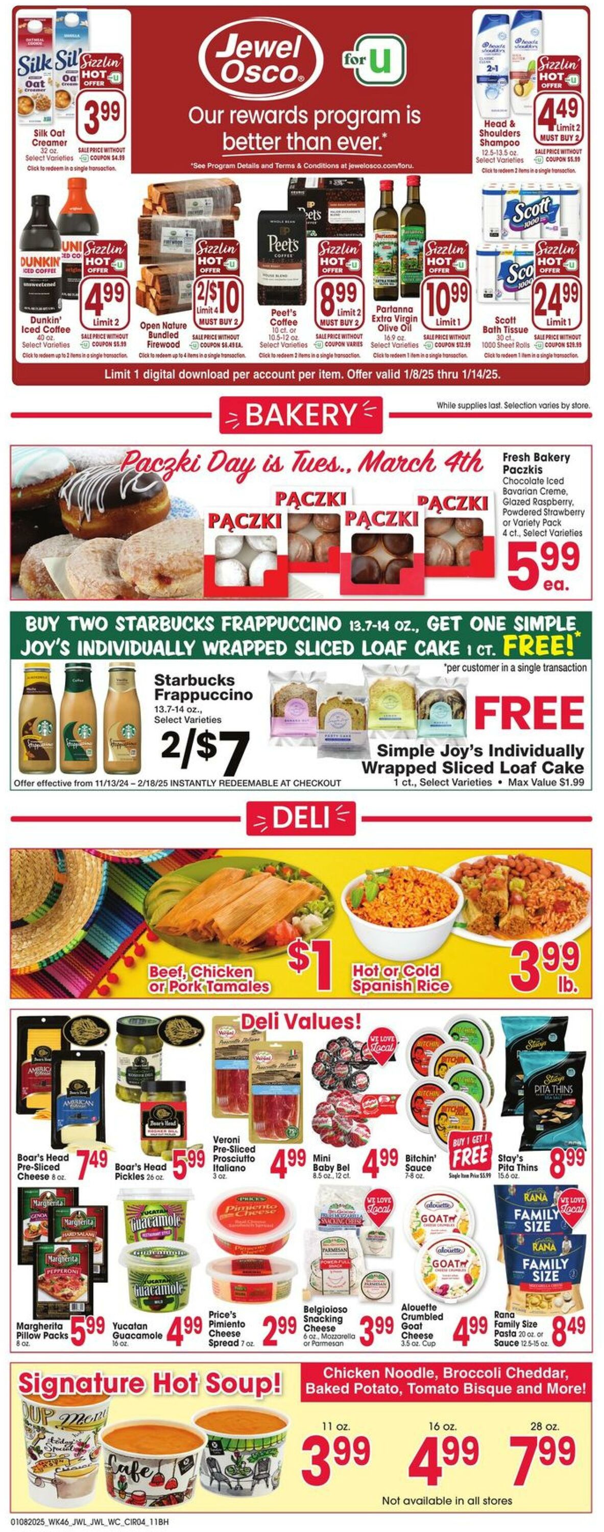 Weekly ad Jewel Osco 01/08/2025 - 01/14/2025