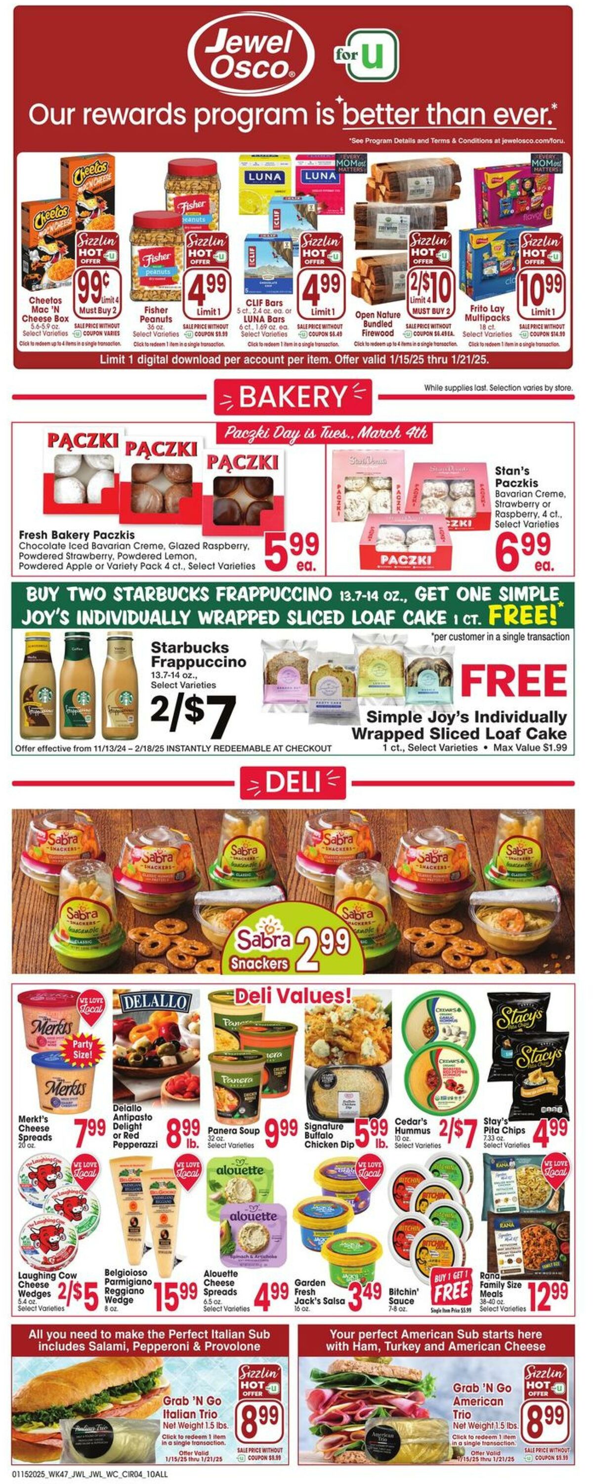 Weekly ad Jewel Osco 01/15/2025 - 01/21/2025