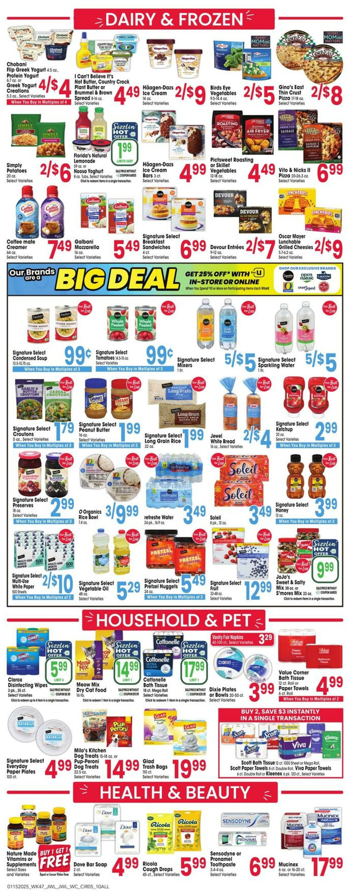 Weekly ad Jewel Osco 01/15/2025 - 01/21/2025