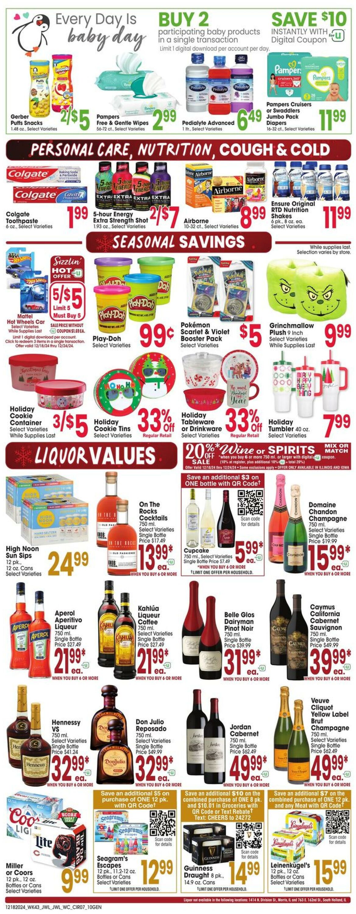 Weekly ad Jewel Osco 12/18/2024 - 12/24/2024