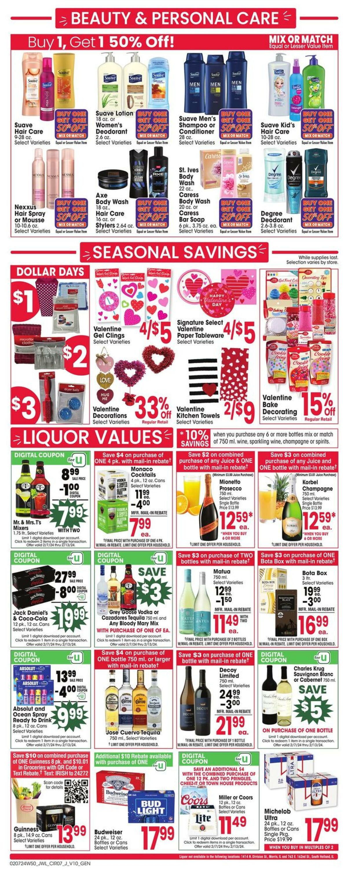 Weekly ad Jewel Osco 02/07/2024 - 02/13/2024