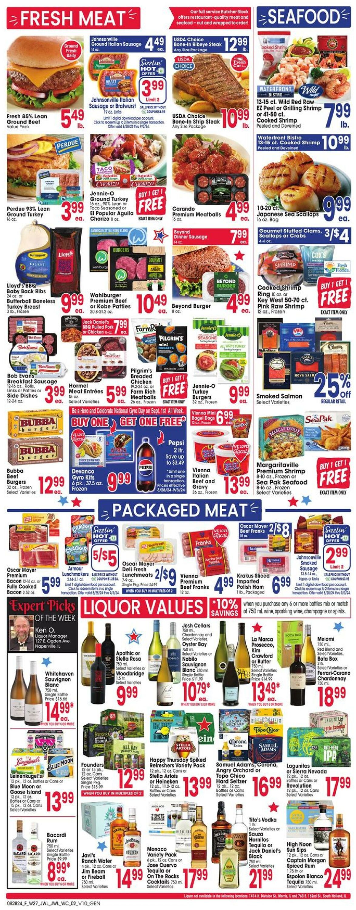 Weekly ad Jewel Osco 08/28/2024 - 09/03/2024