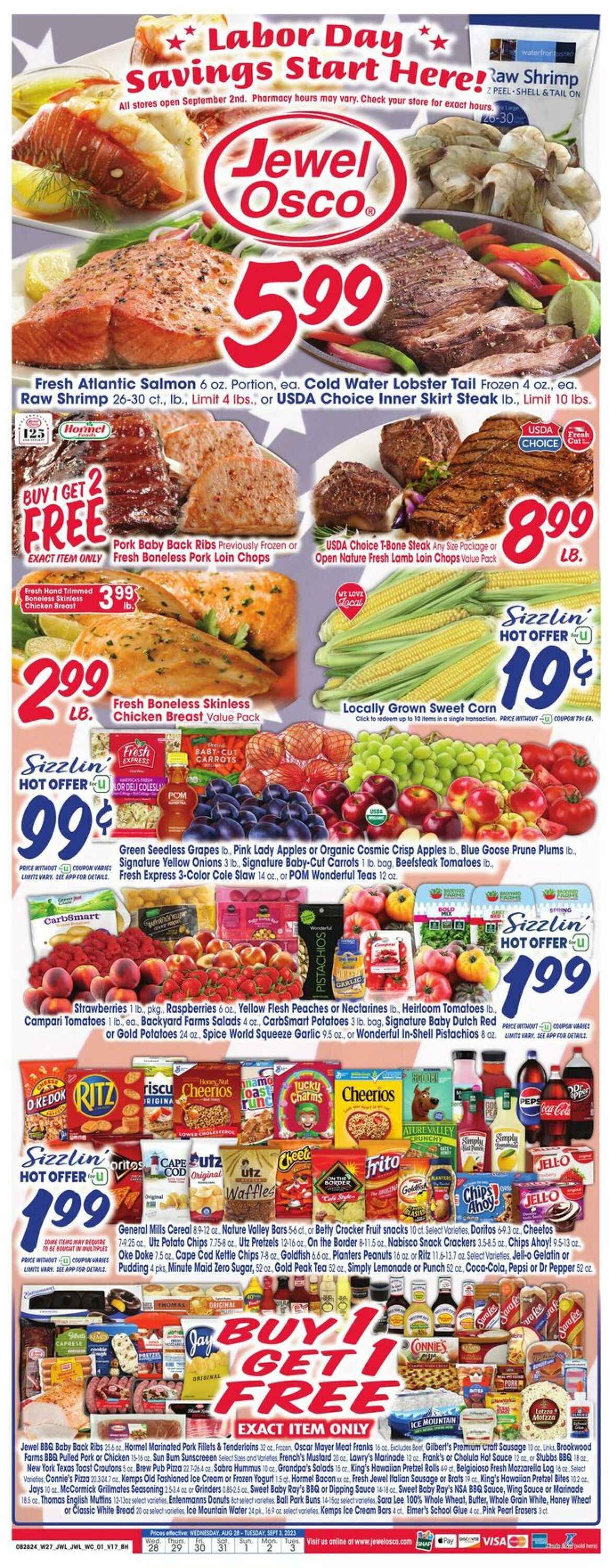 Weekly ad Jewel Osco 08/28/2024 - 09/03/2024