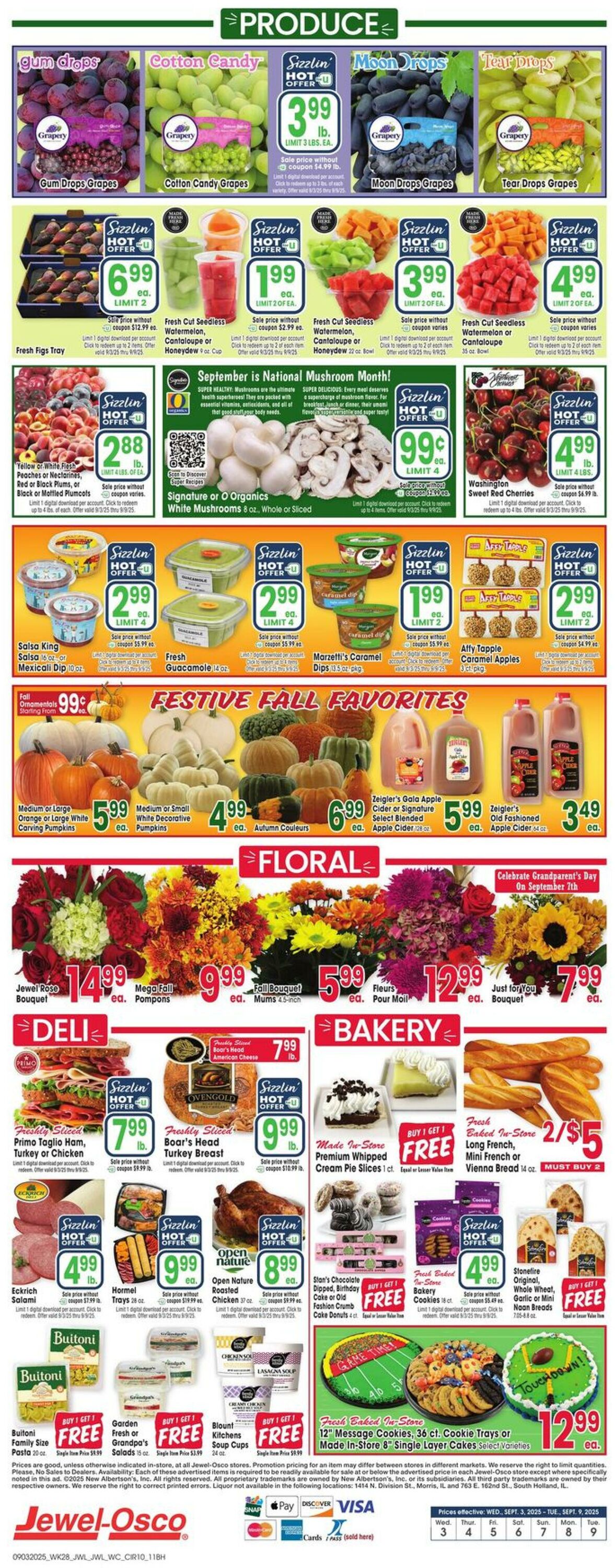 Weekly ad Jewel Osco 09/03/2025 - 09/09/2025