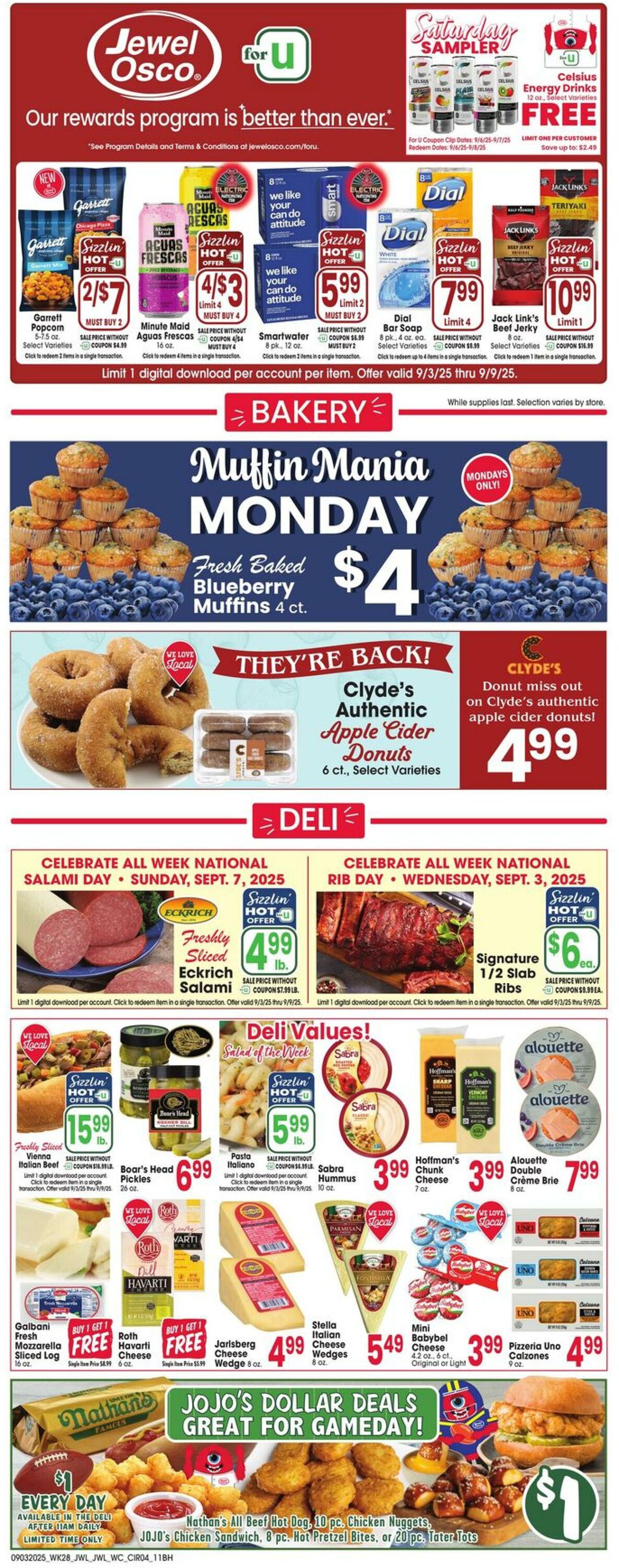 Weekly ad Jewel Osco 09/03/2025 - 09/09/2025