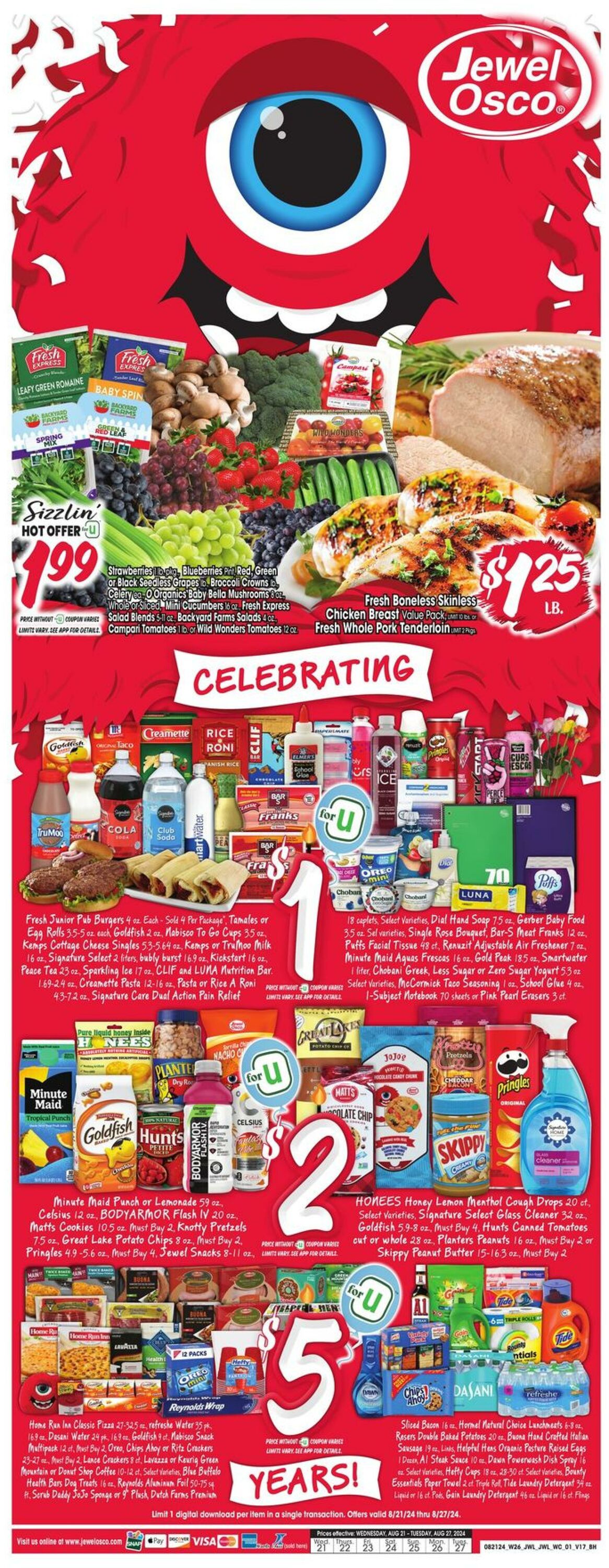 Weekly ad Jewel Osco 08/21/2024 - 08/27/2024