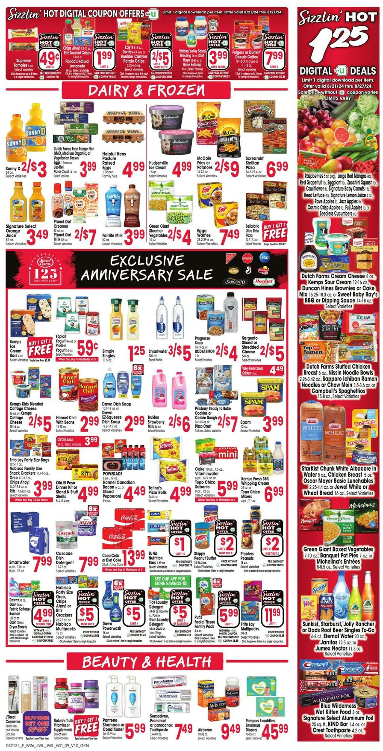 Weekly ad Jewel Osco 08/21/2024 - 08/27/2024