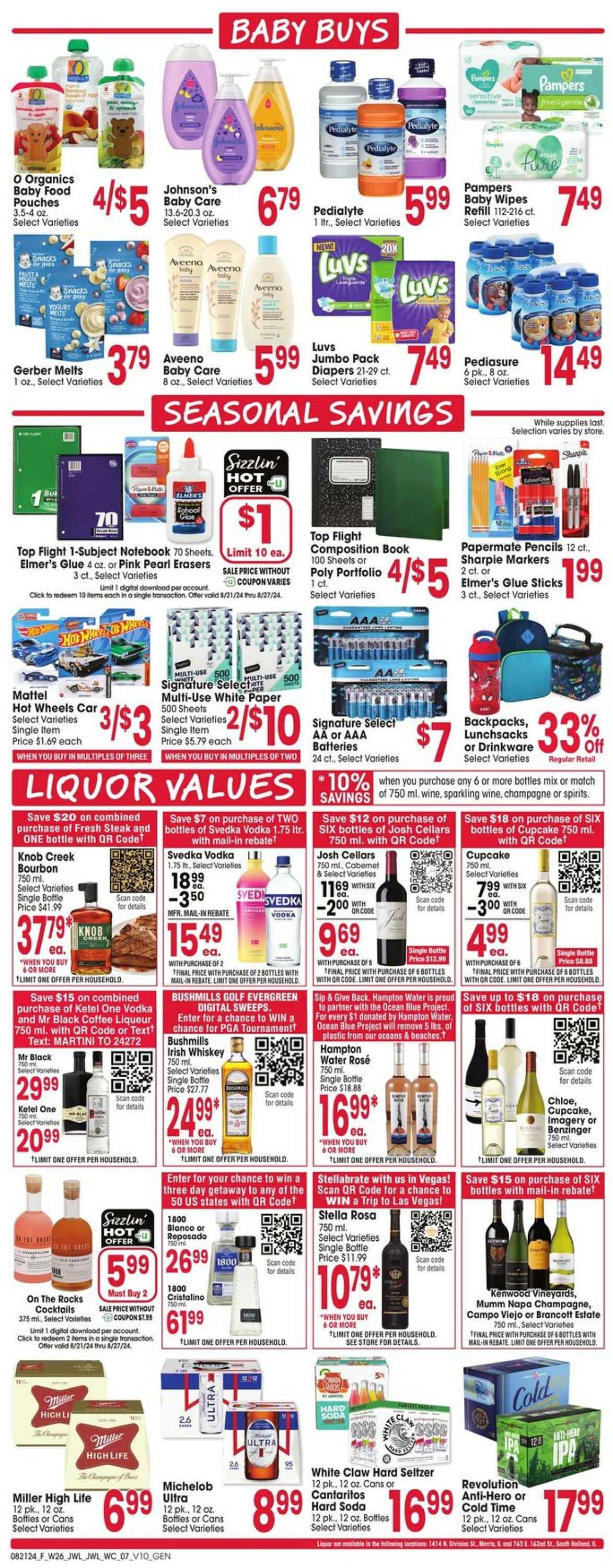 Weekly ad Jewel Osco 08/21/2024 - 08/27/2024