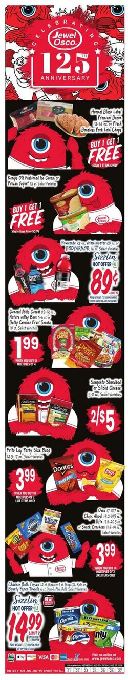 Weekly ad Jewel Osco 08/14/2024 - 08/20/2024