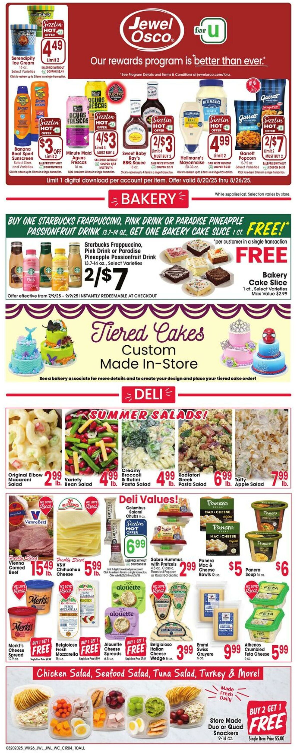 Weekly ad Jewel Osco 08/20/2025 - 08/26/2025