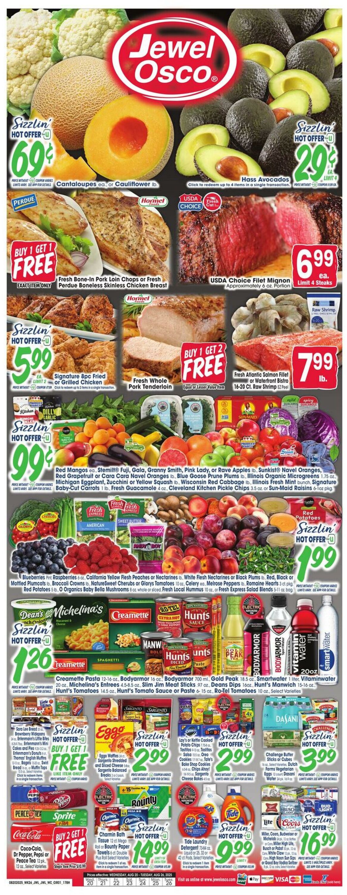 Weekly ad Jewel Osco 08/20/2025 - 08/26/2025