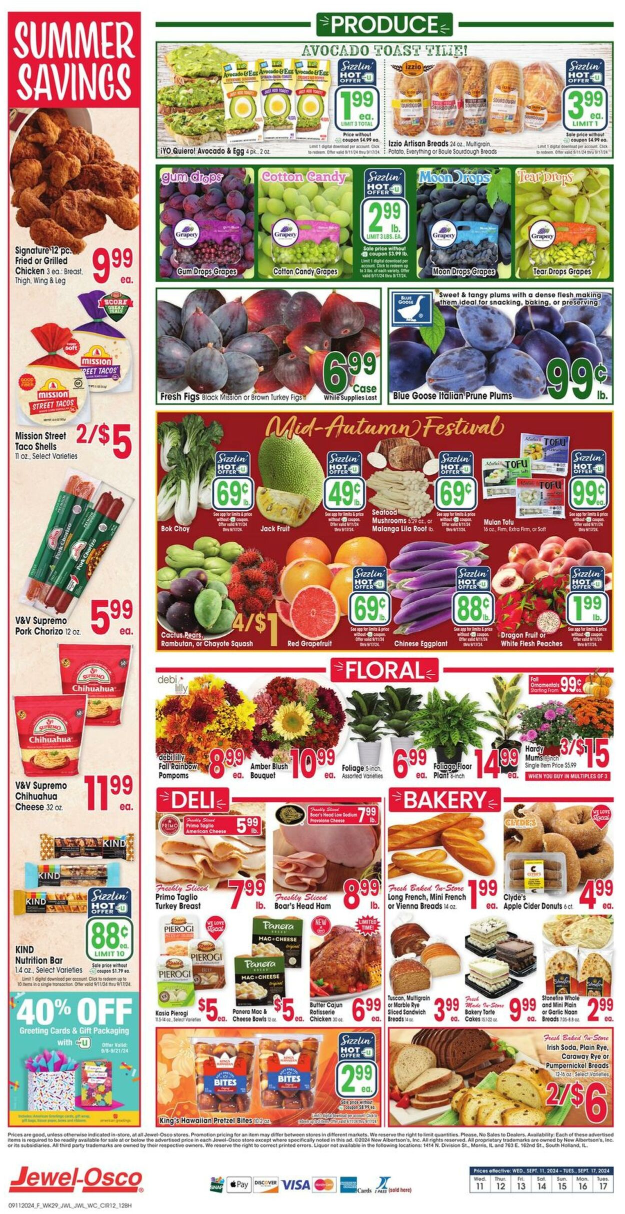 Weekly ad Jewel Osco 09/11/2024 - 09/17/2024